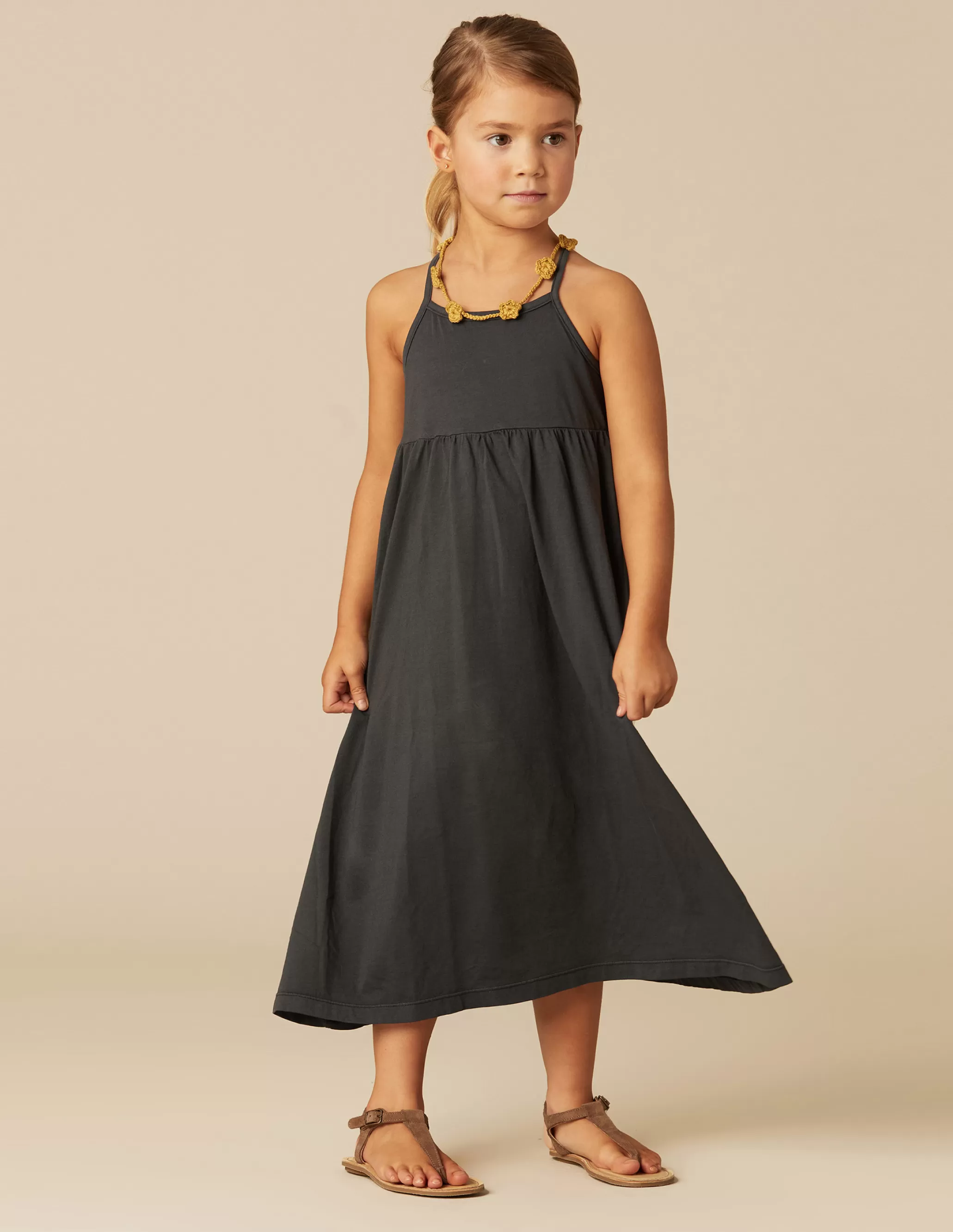 Nicoli ANTHRACITE COTTON DRESS< Dresses