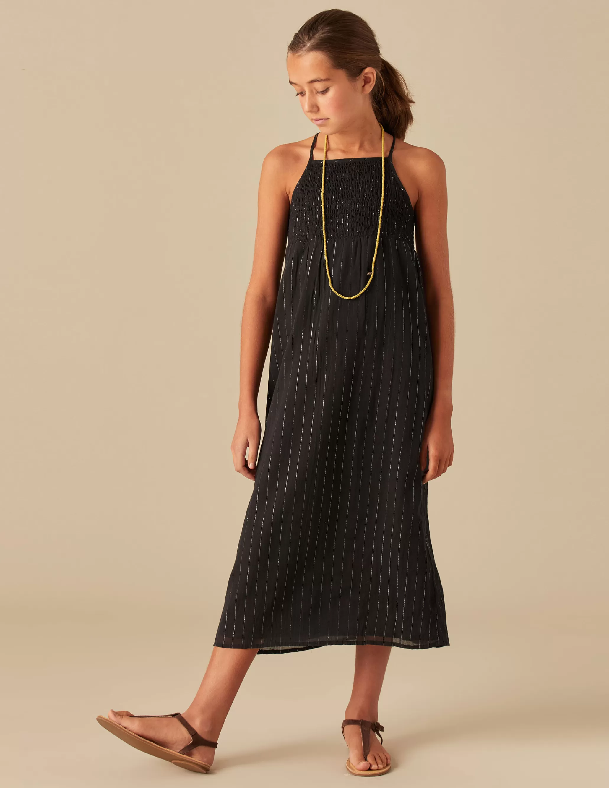 Nicoli ANTHRACITE LUREX DRESS< Dresses