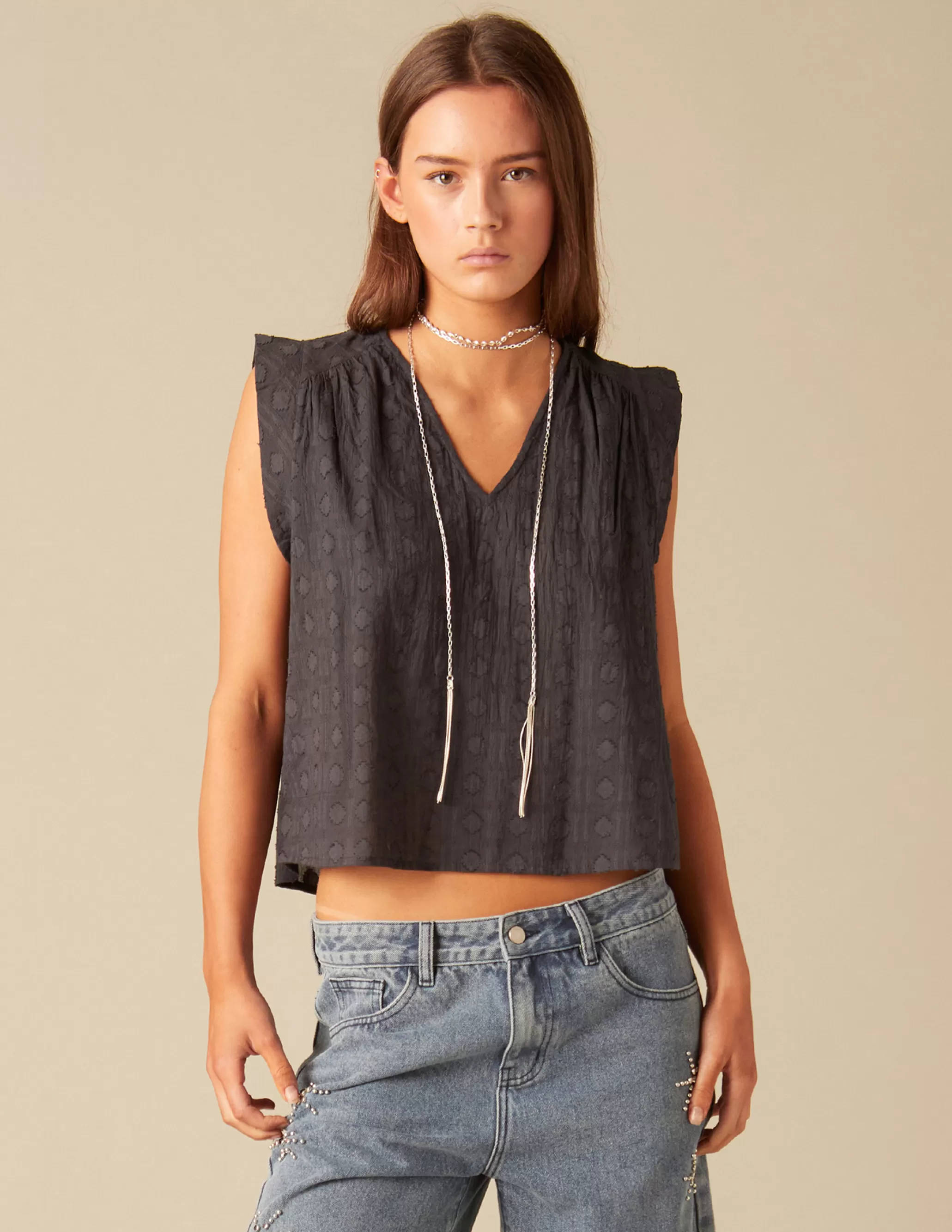 Nicoli ANTHRACITE SHIRT< Shirts & Blouses