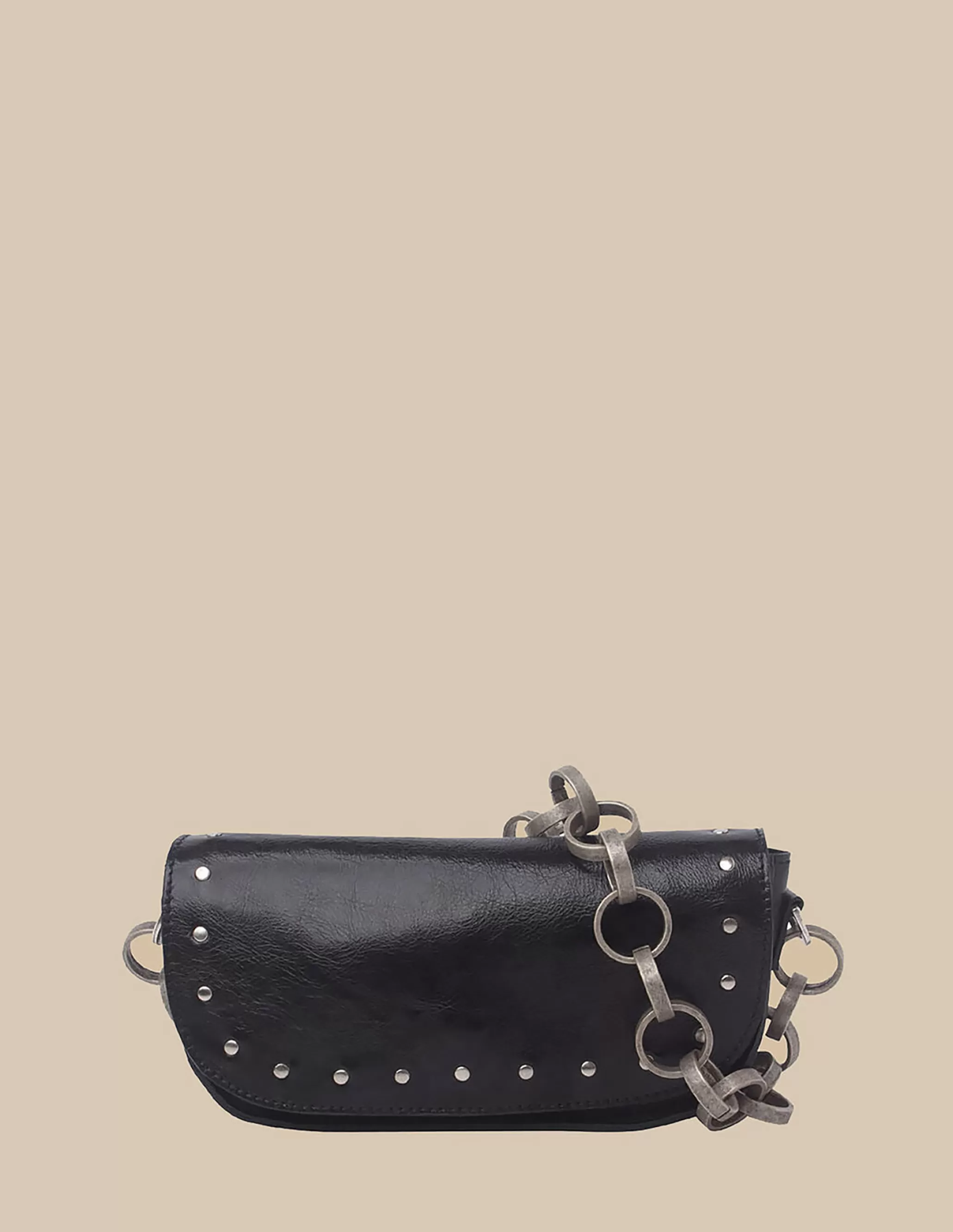 Nicoli Black Flap Bag Large Chain< Bags