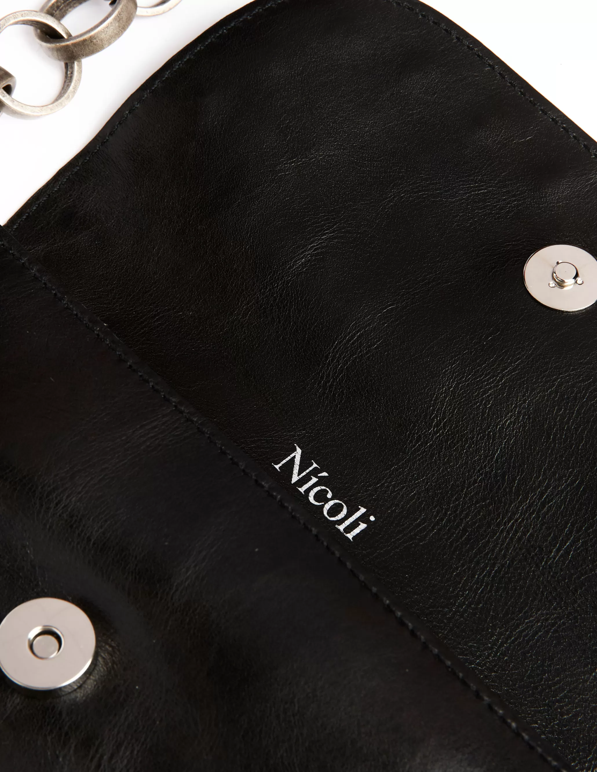 Nicoli Black Flap Bag Large Chain< Bags