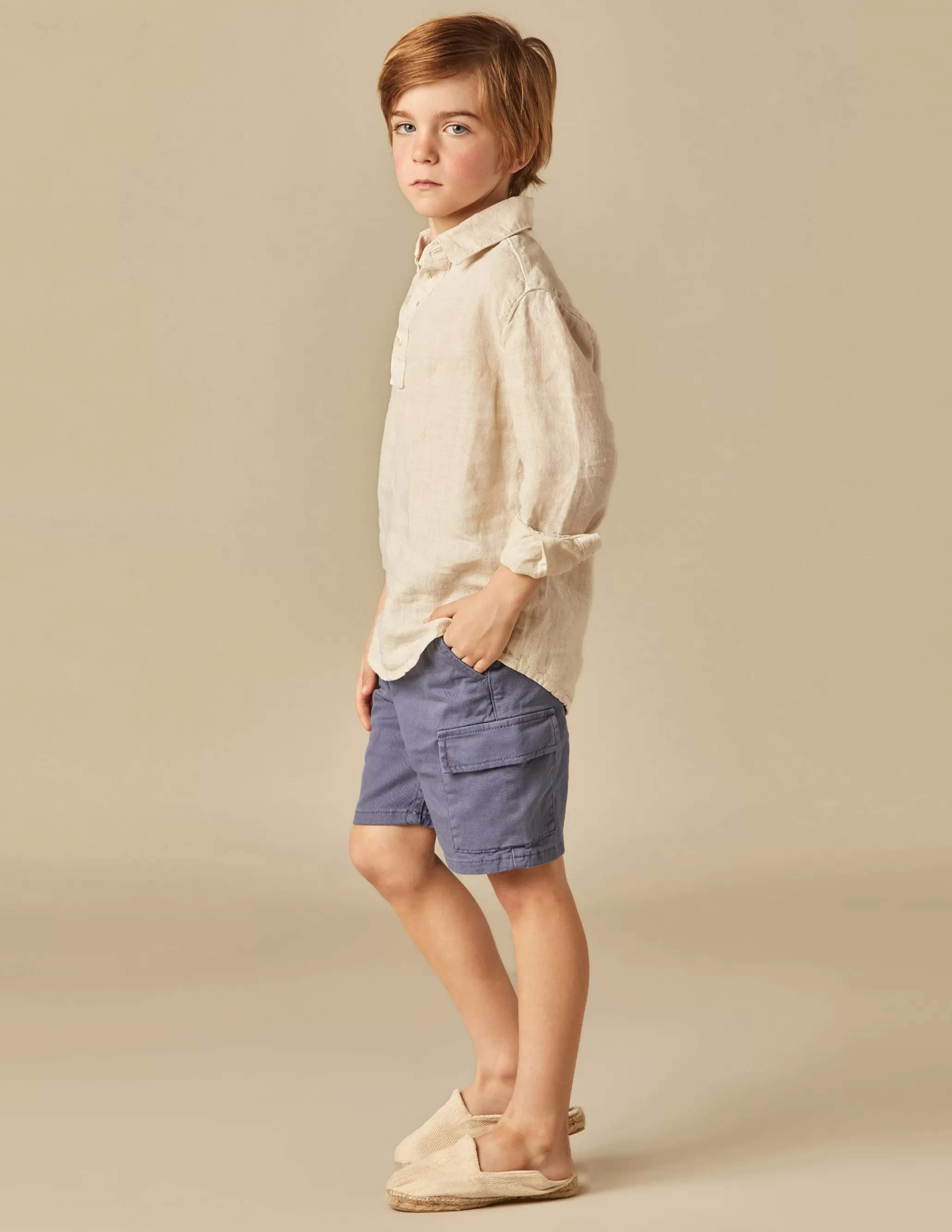 Nicoli BLUE CARGO SHORTS<BOY Trousers