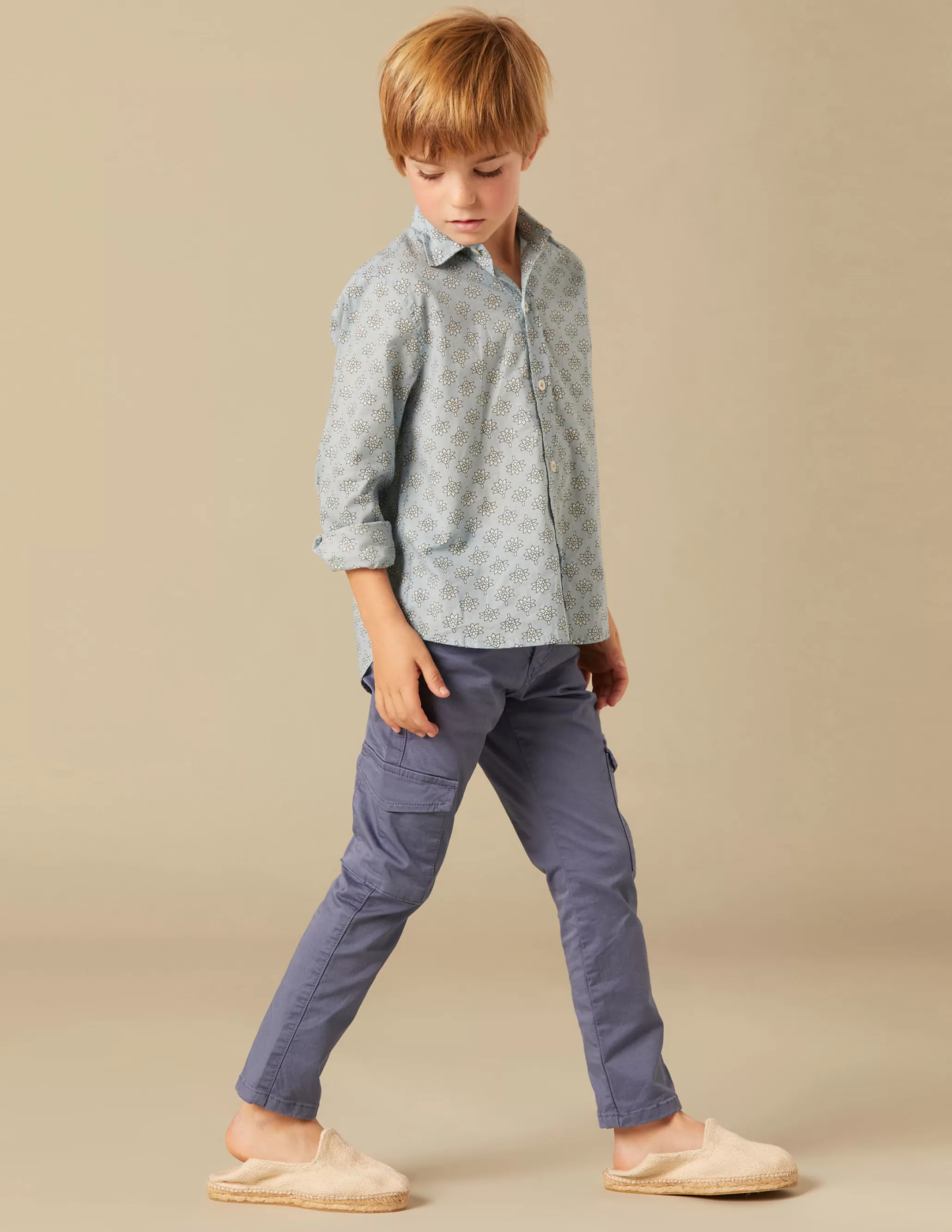 Nicoli BLUE CARGO TROUSERS<BOY Trousers