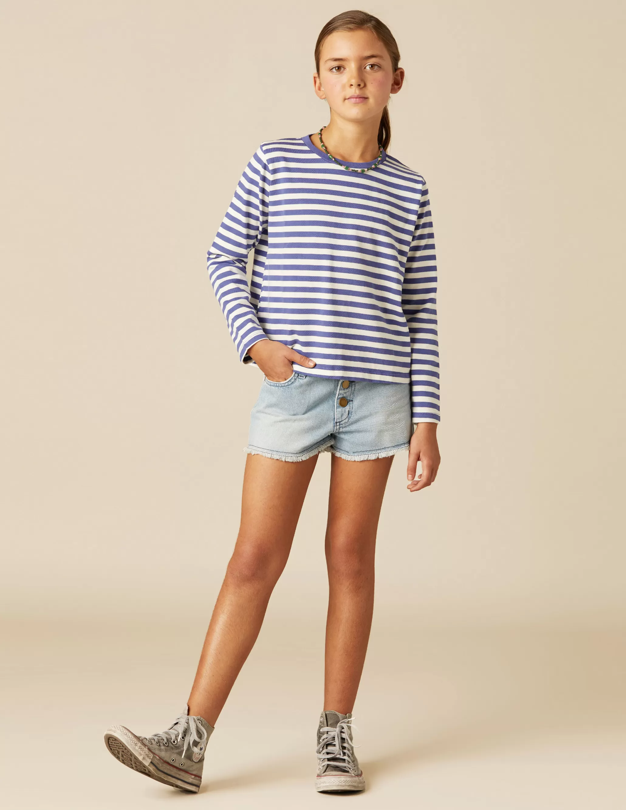 Nicoli BLUE DENIM SHORTS< Denim | Shorts