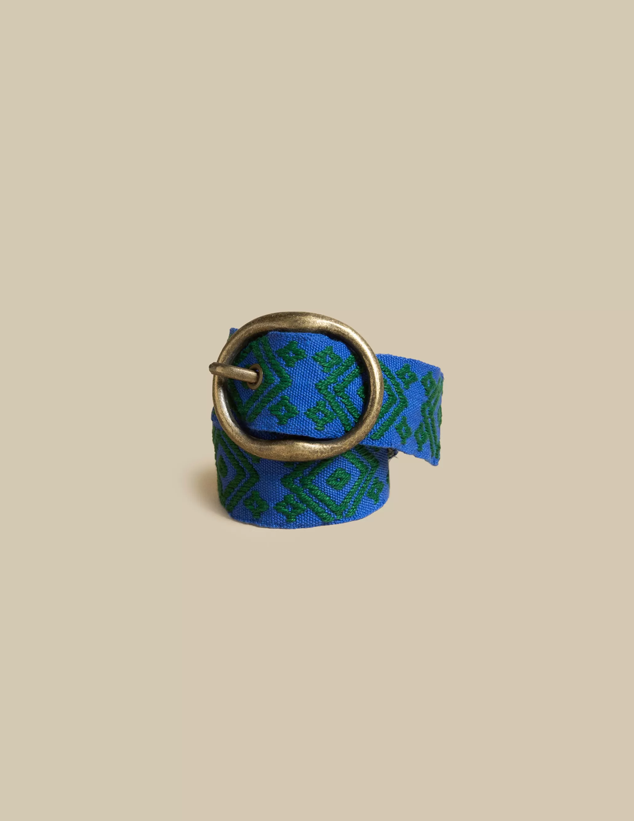 Nicoli BLUE ETHNIC BELT< Belts | Belts