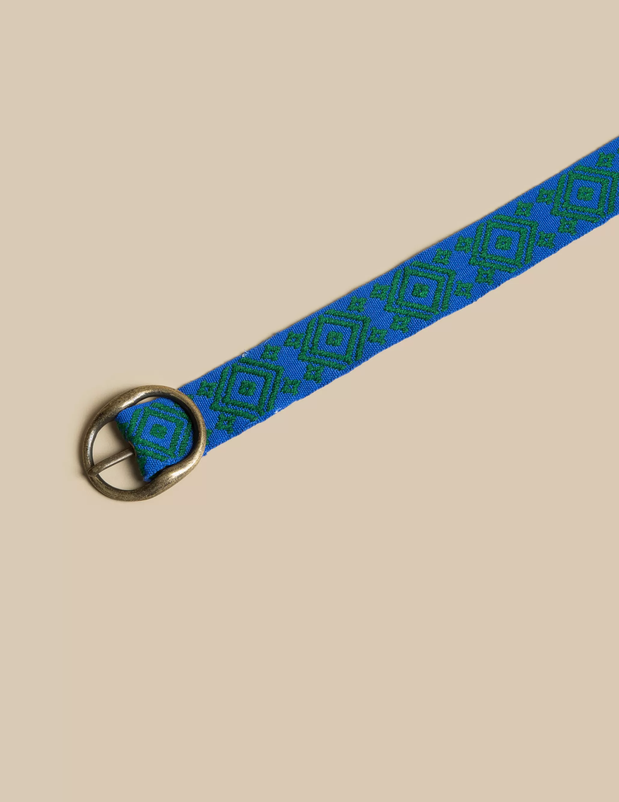 Nicoli BLUE ETHNIC BELT< Belts | Belts