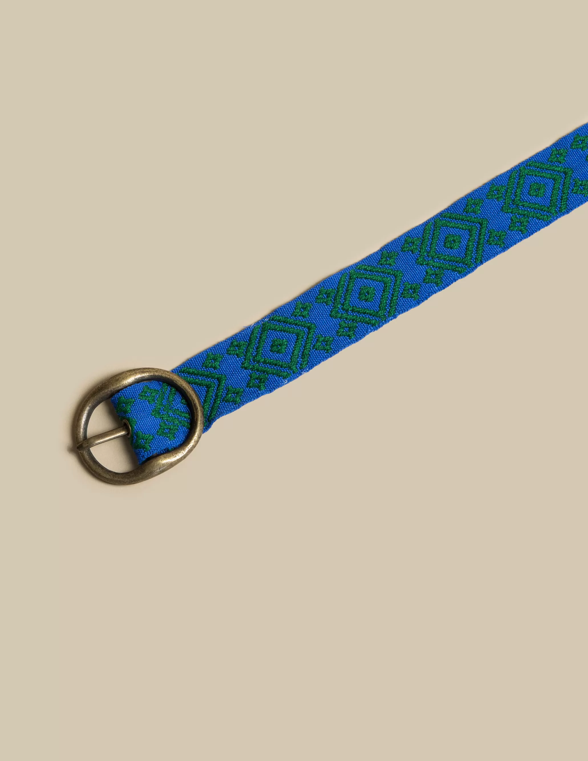 Nicoli BLUE ETHNIC BELT< Belts