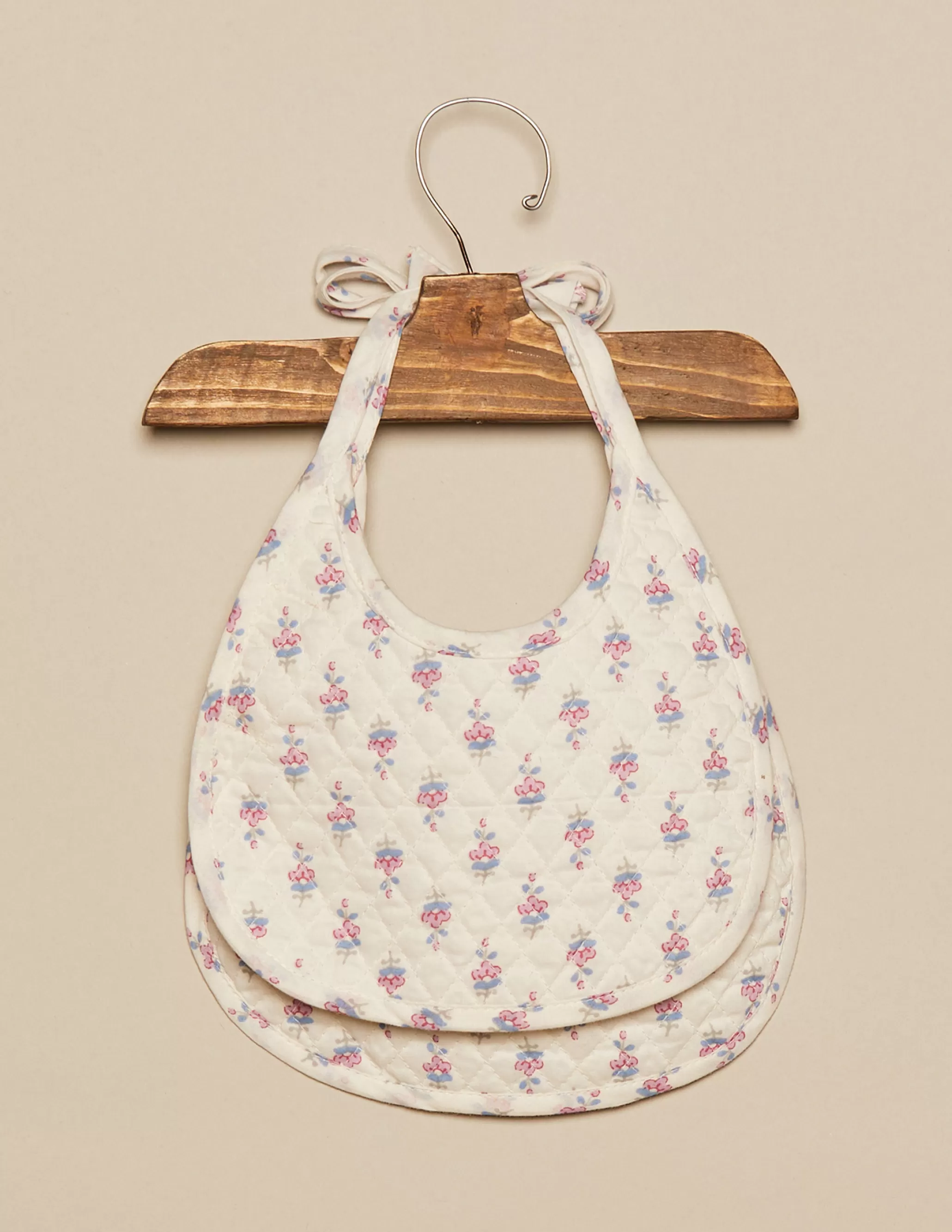 Nicoli BLUE FLOWERS PRINT BIB< Bibs