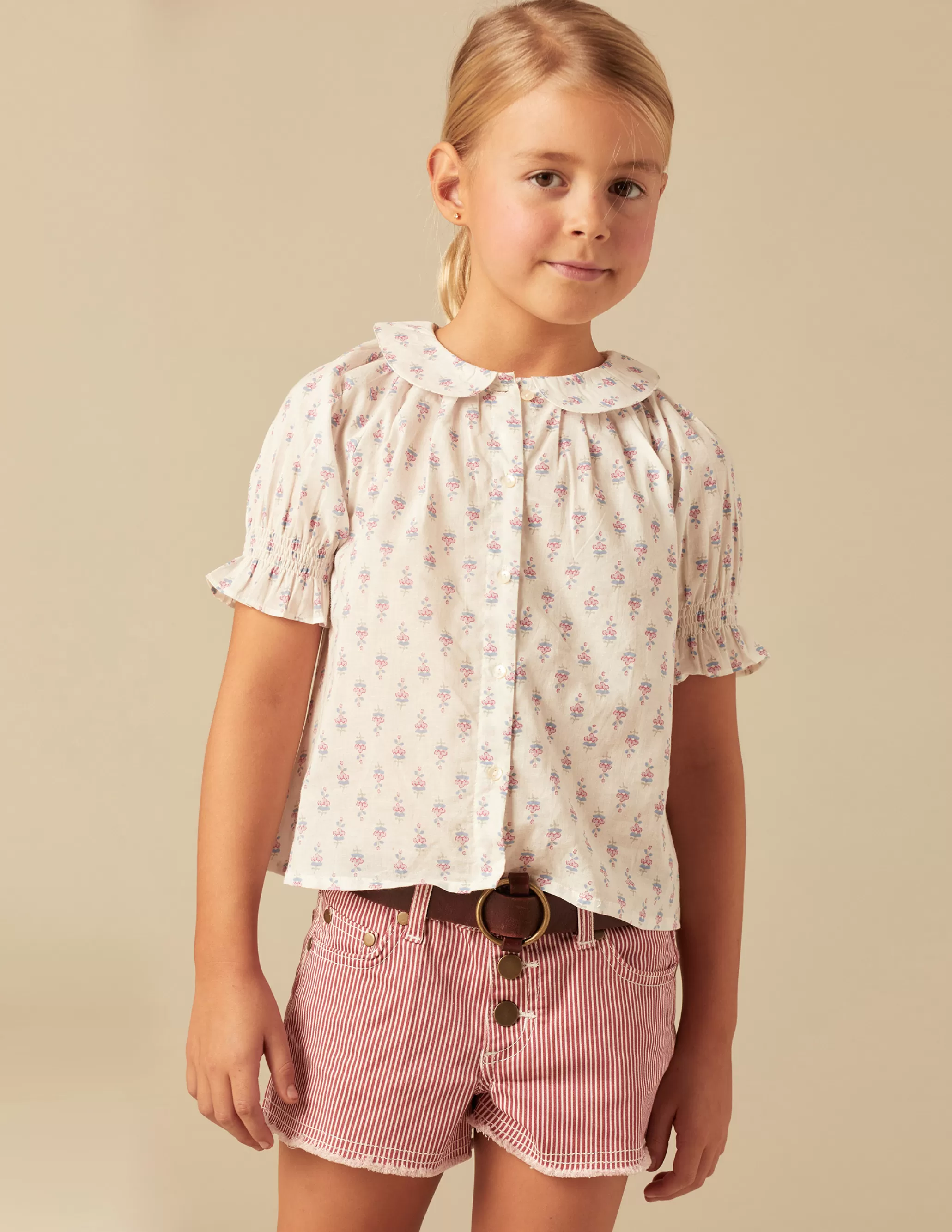 Nicoli BLUE FLOWERS SHIRT< Shirts