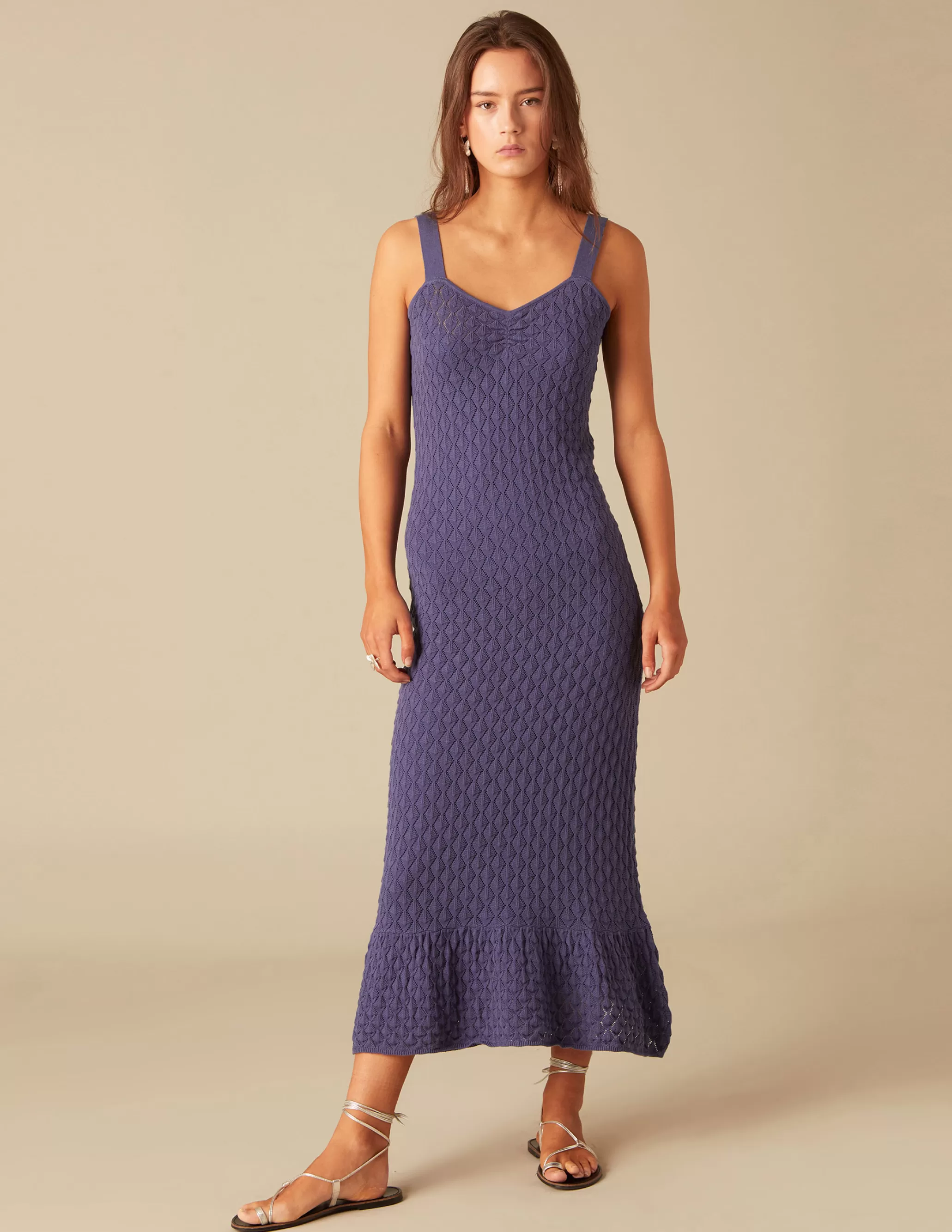 Nicoli BLUE KNIT DRESS< Dresses