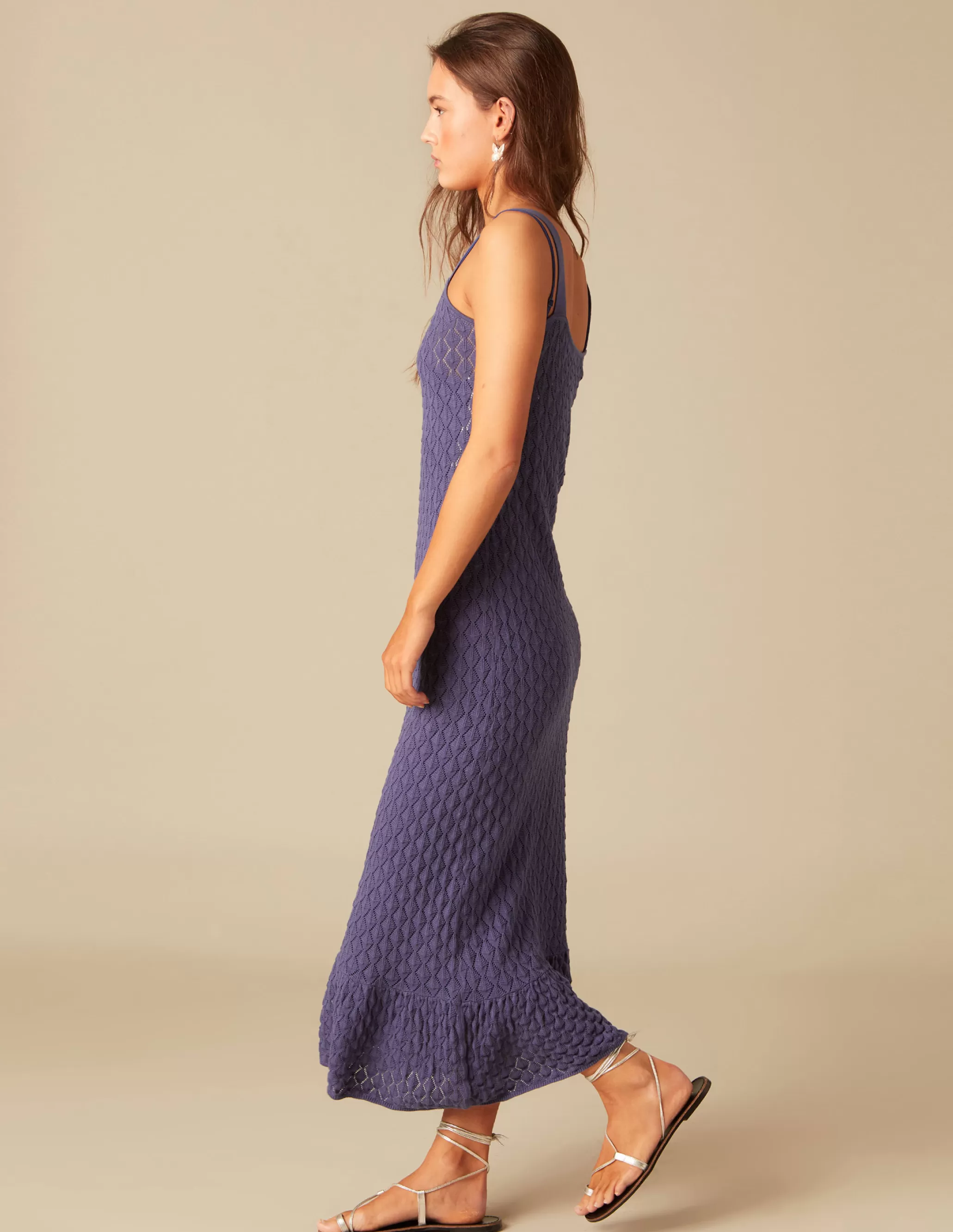 Nicoli BLUE KNIT DRESS< Dresses