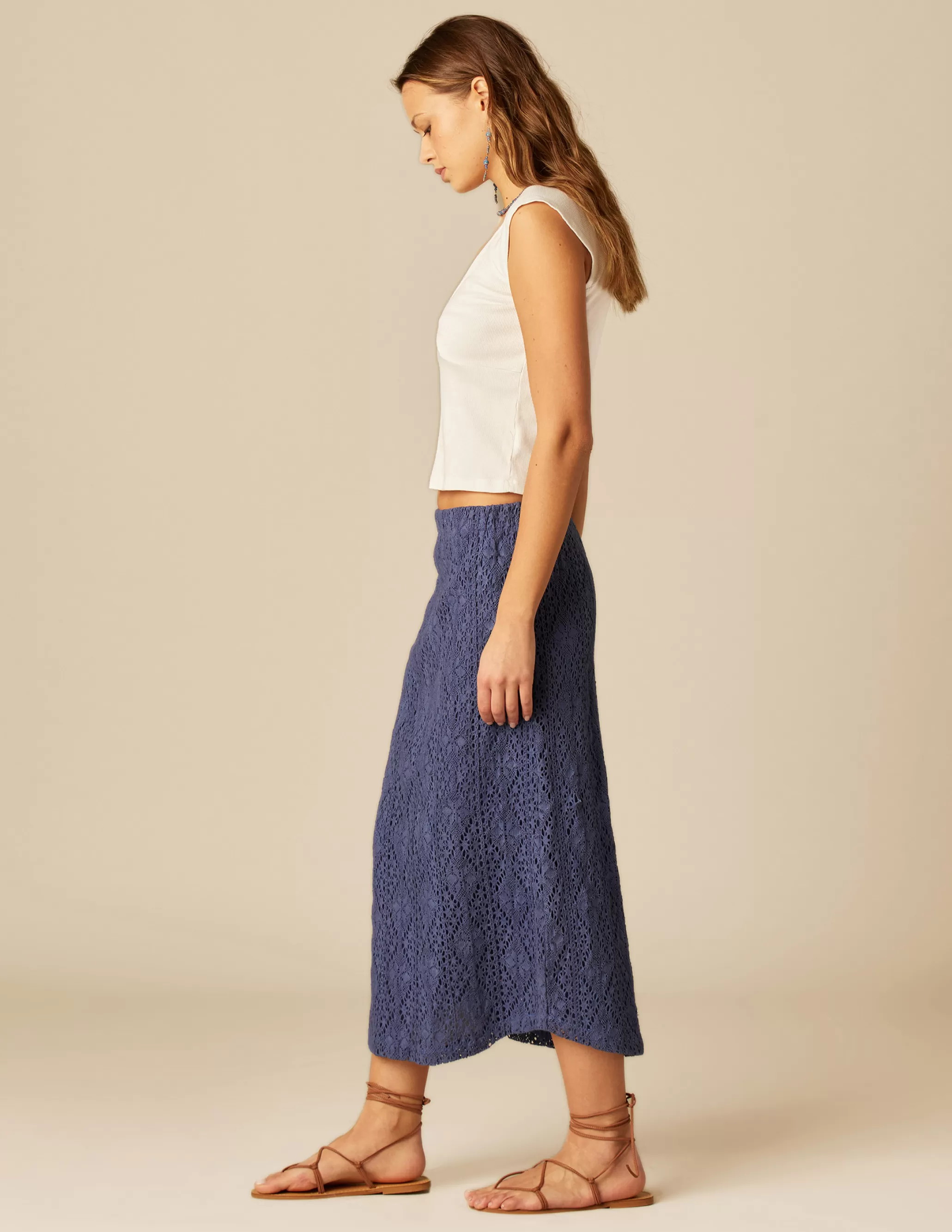 Nicoli BLUE LACE SKIRT< Skirts