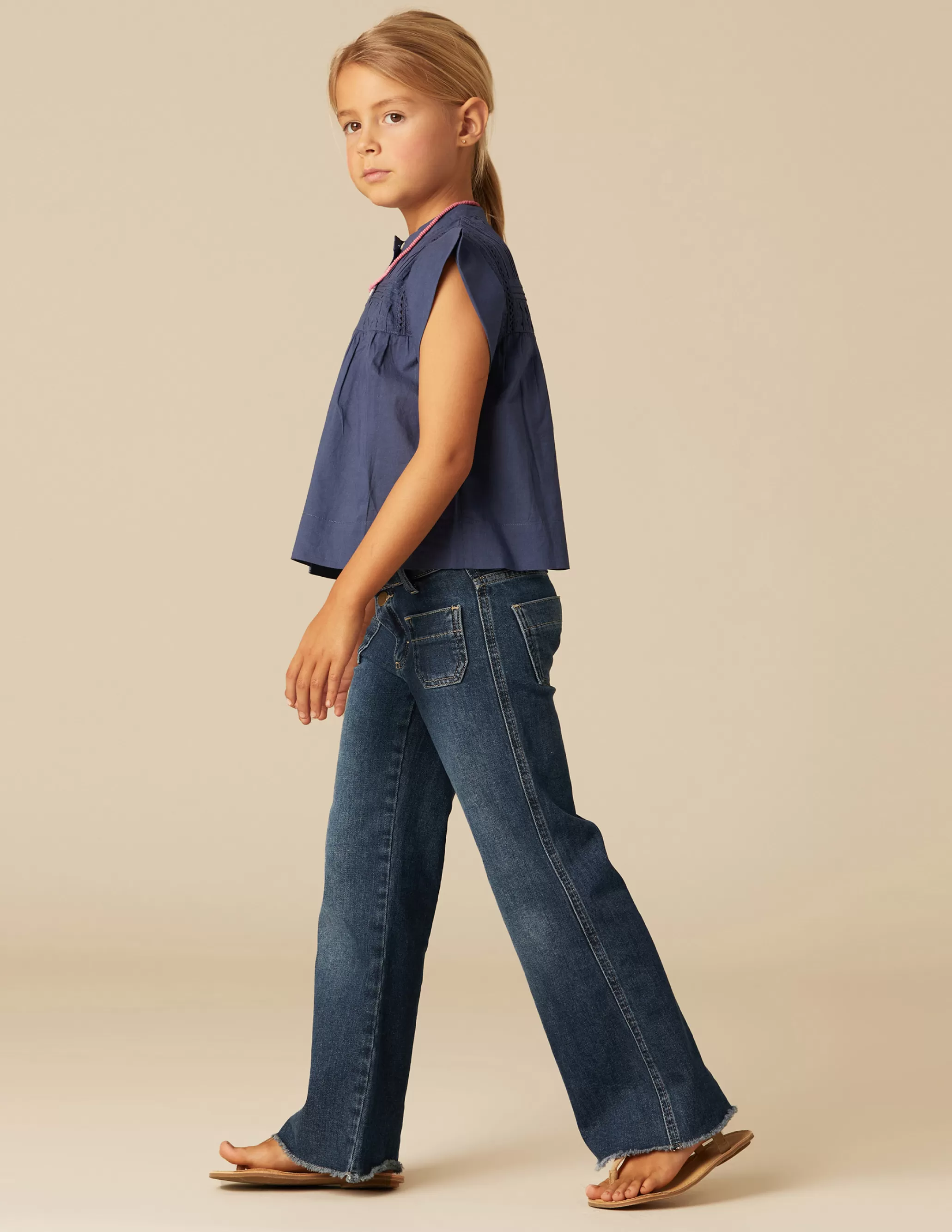 Nicoli BLUE POCKETS JEANS< Trousers | Denim