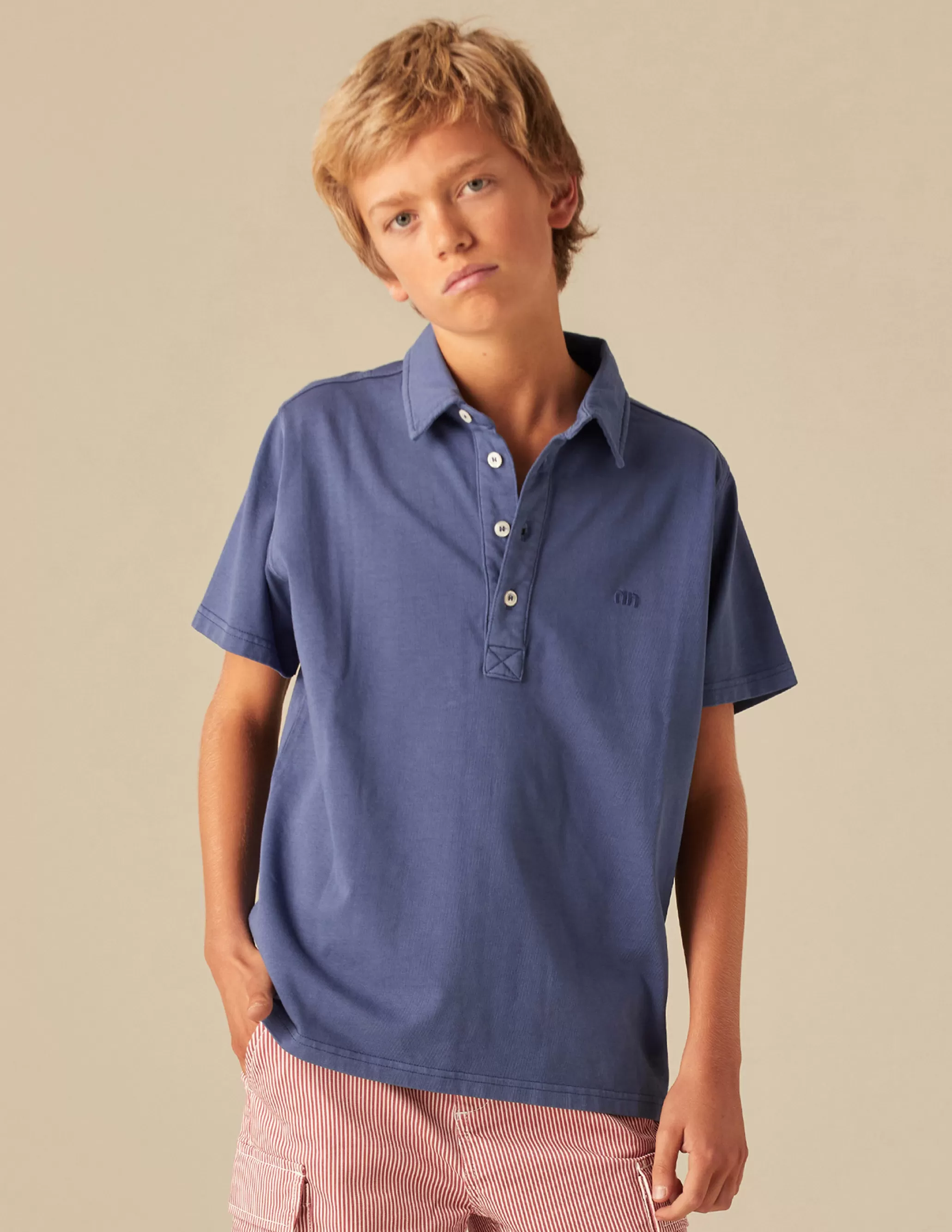 Nicoli BLUE POLO SHIRT< Polos