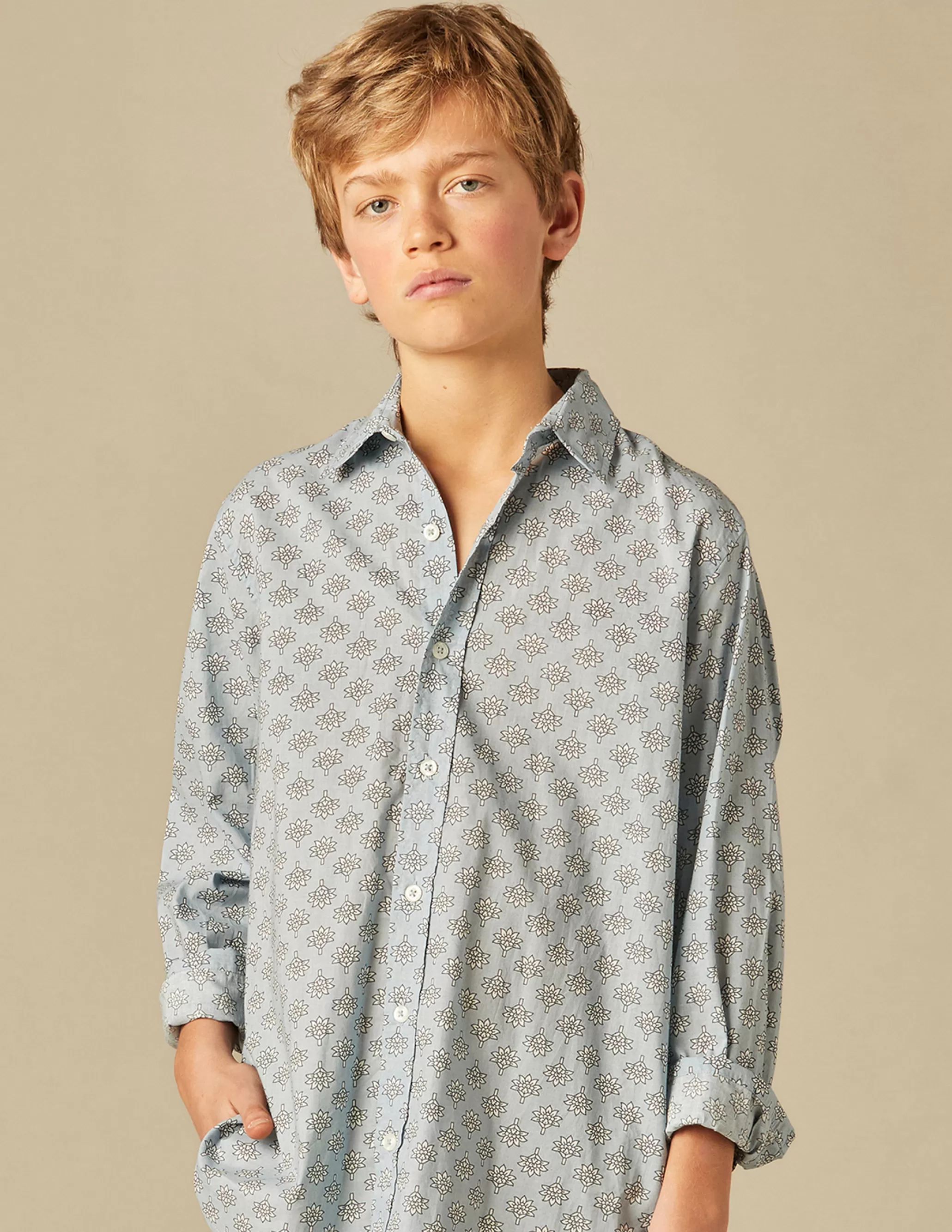 Nicoli BLUE PRINT SHIRT< Shirts