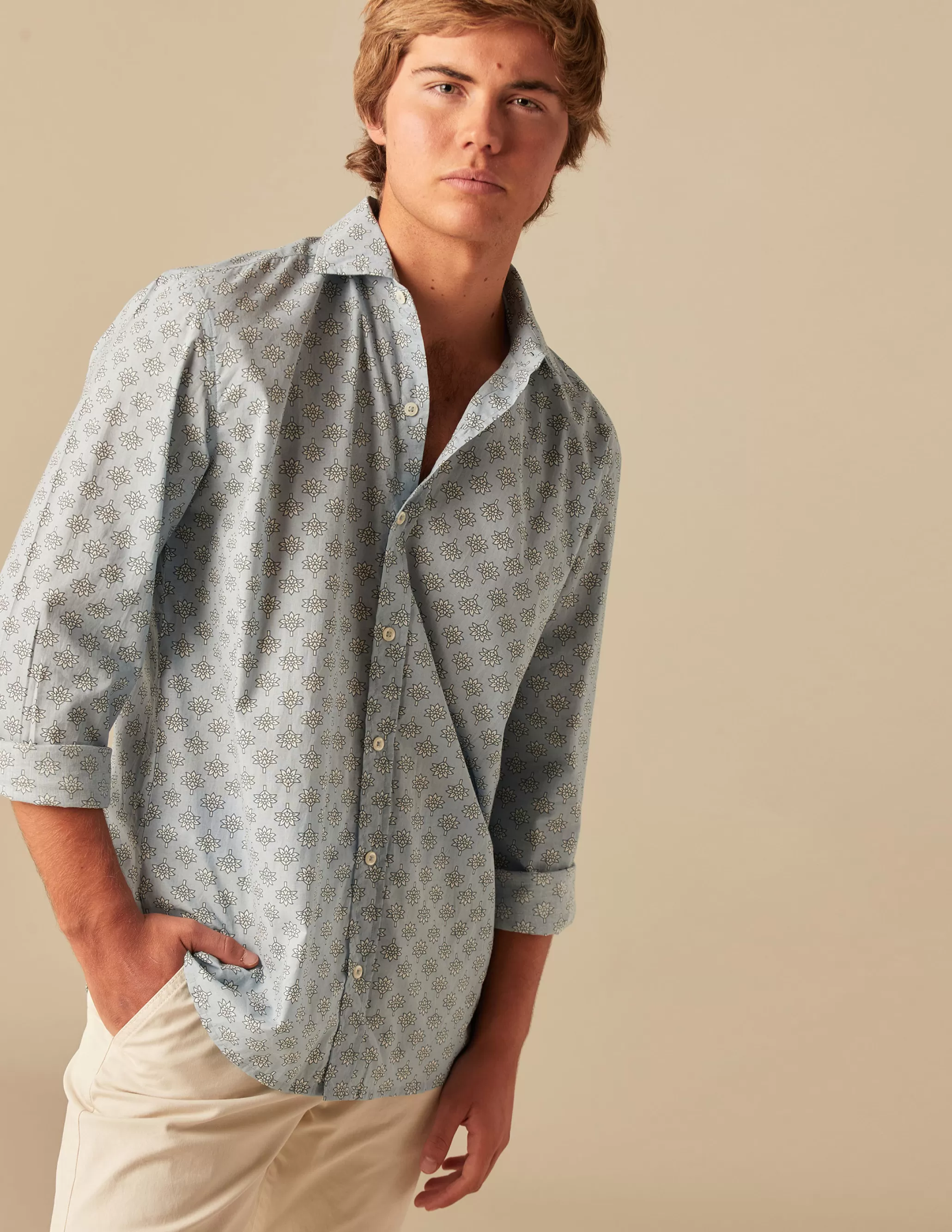 Nicoli BLUE PRINT SHIRT< Shirts