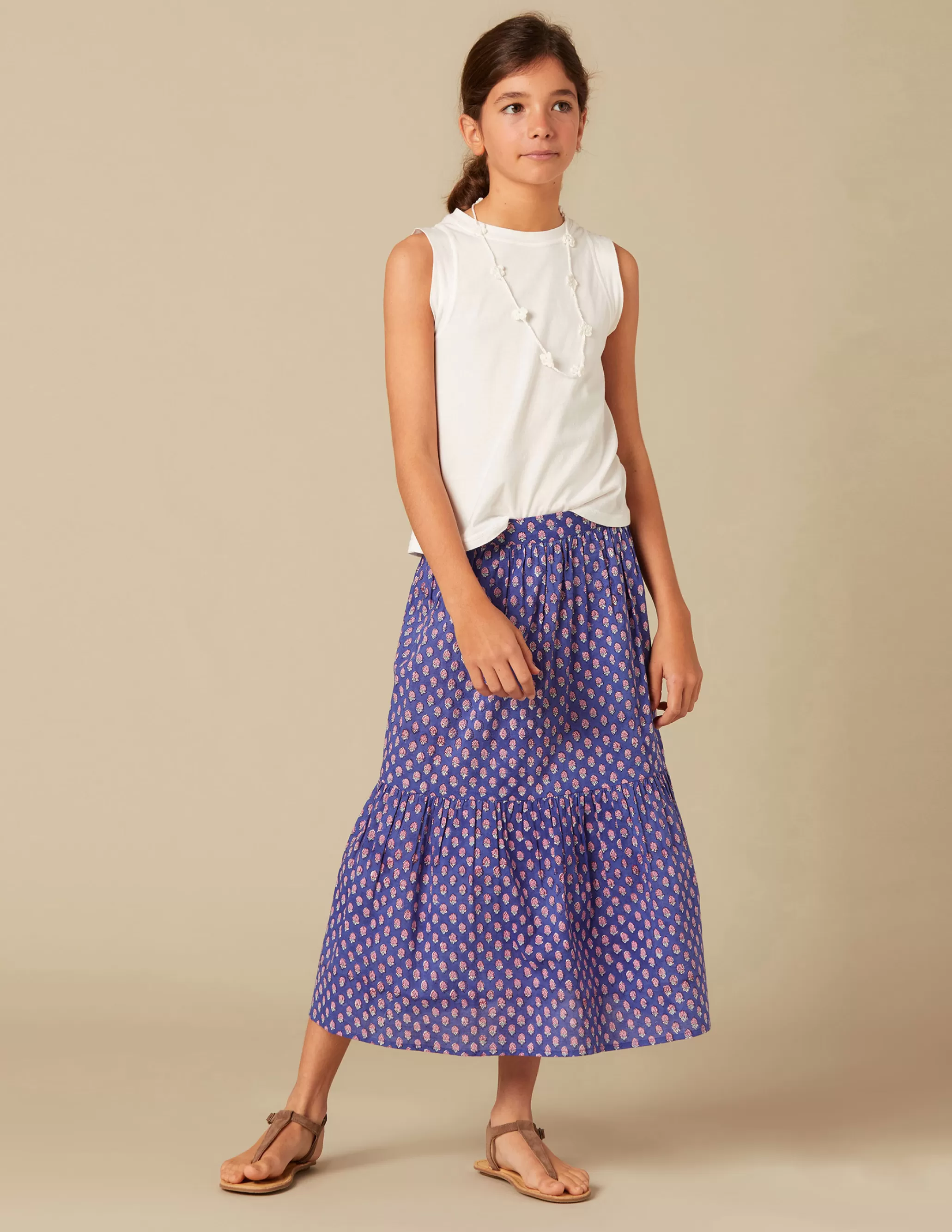 Nicoli BLUE PRINT SKIRT< Skirts