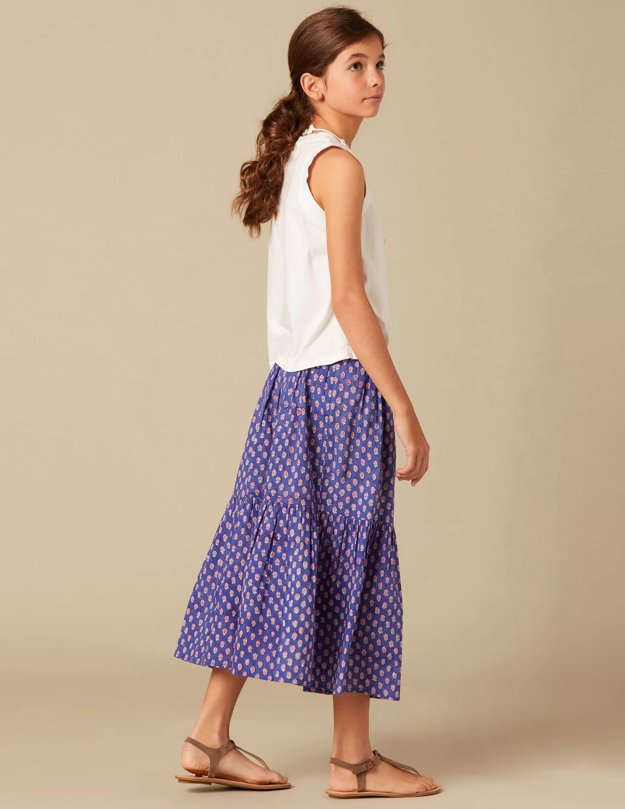 Nicoli BLUE PRINT SKIRT< Skirts