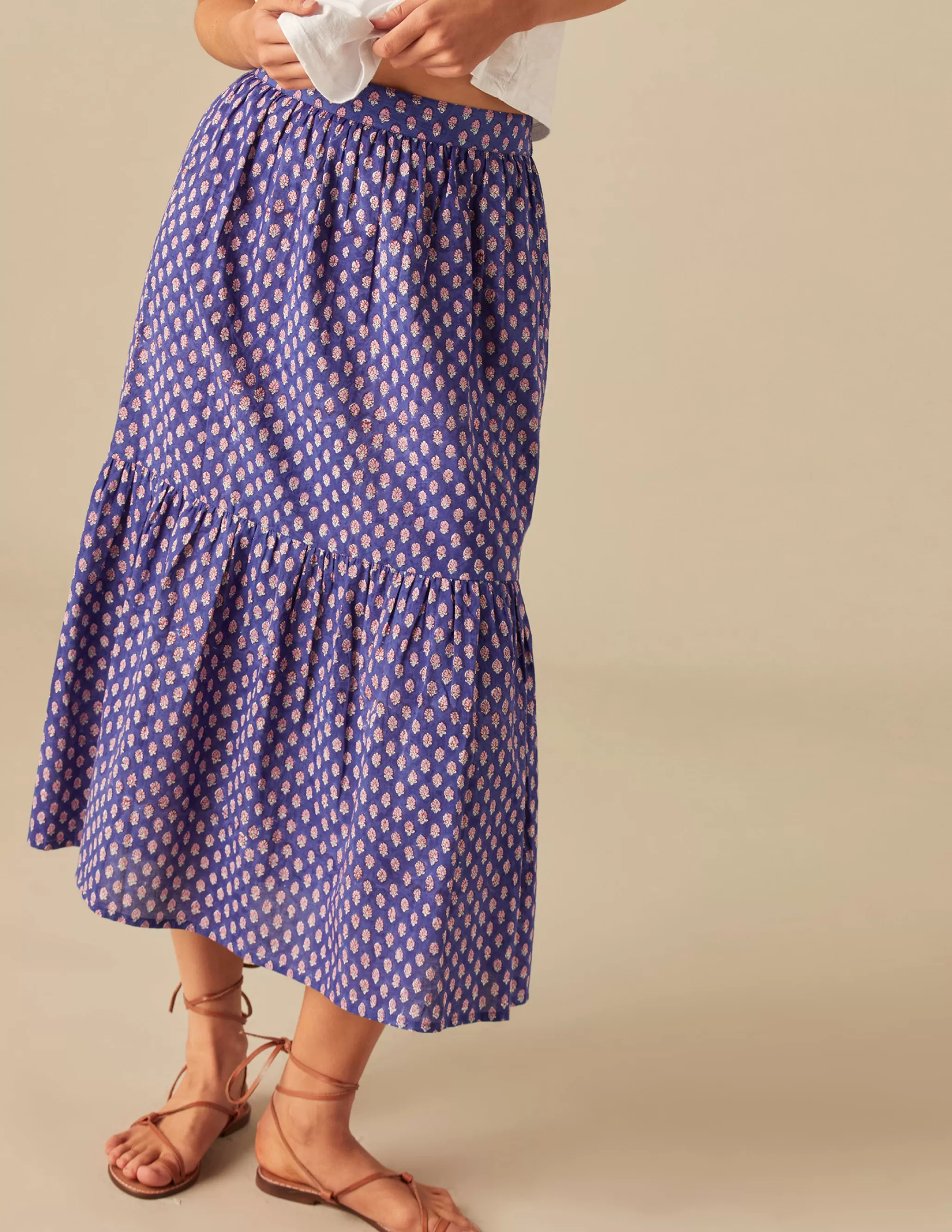 Nicoli BLUE PRINT SKIRT< Skirts