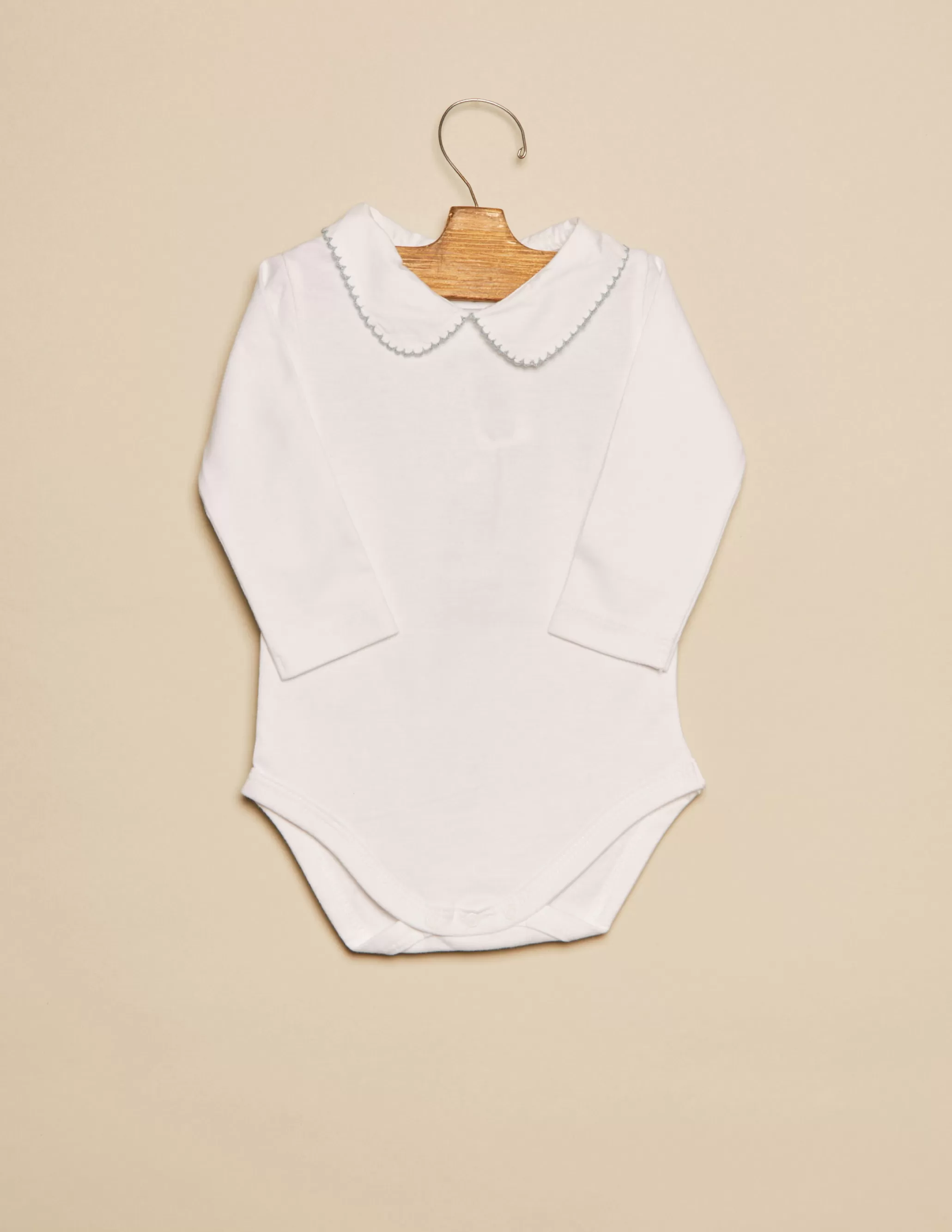 Nicoli Blue Stitched Collar Bodysuit< Bodies