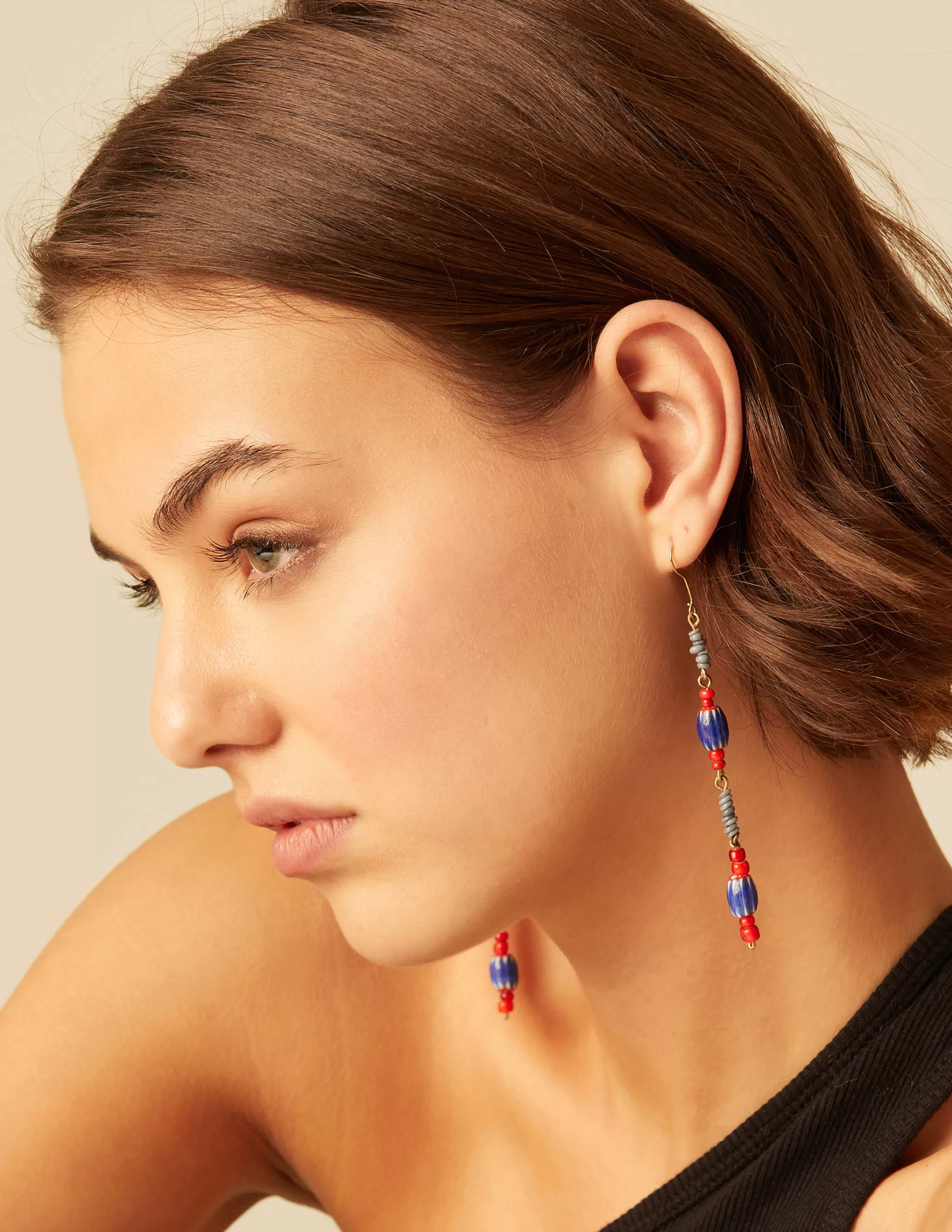 Nicoli BLUE/RED EARRINGS< Earrings