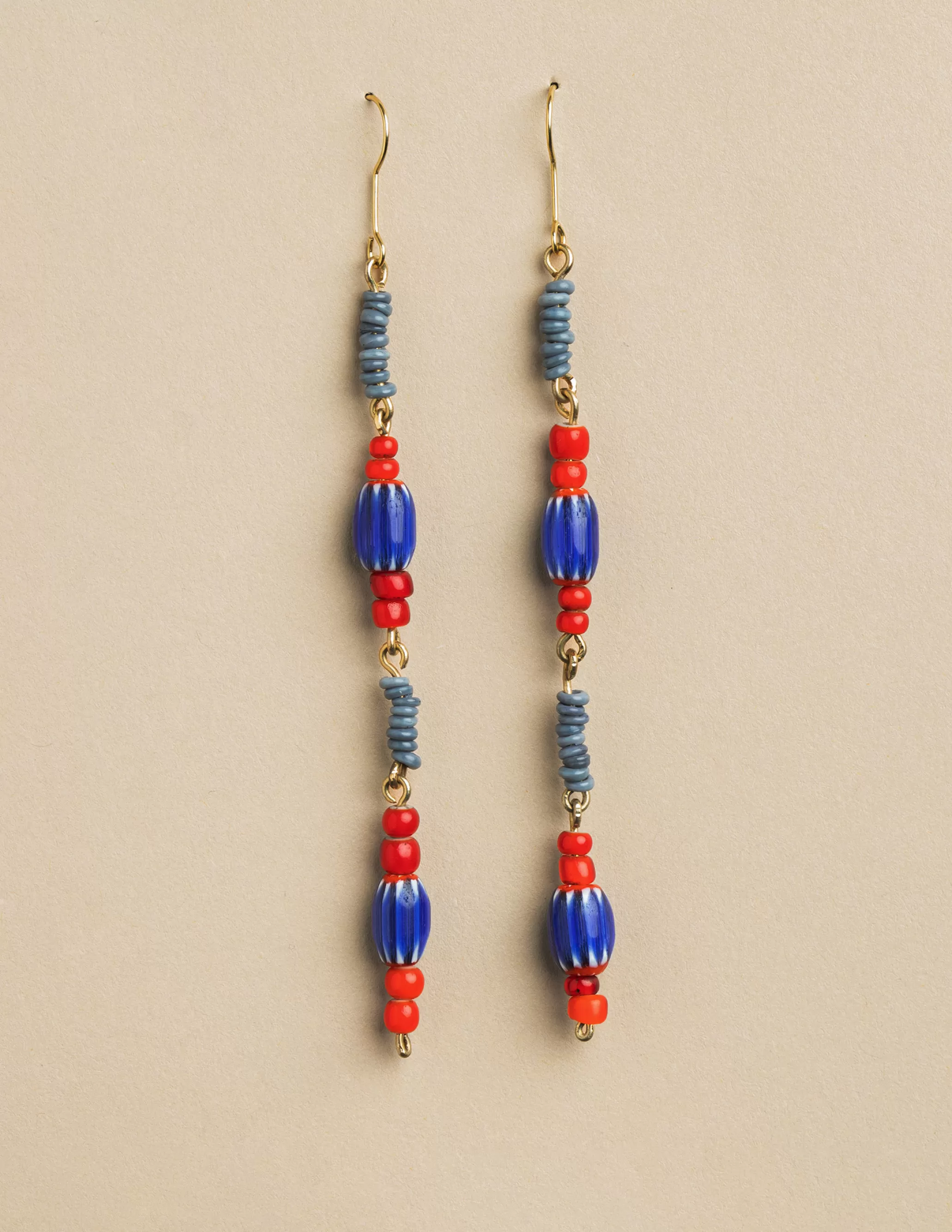 Nicoli BLUE/RED EARRINGS< Earrings