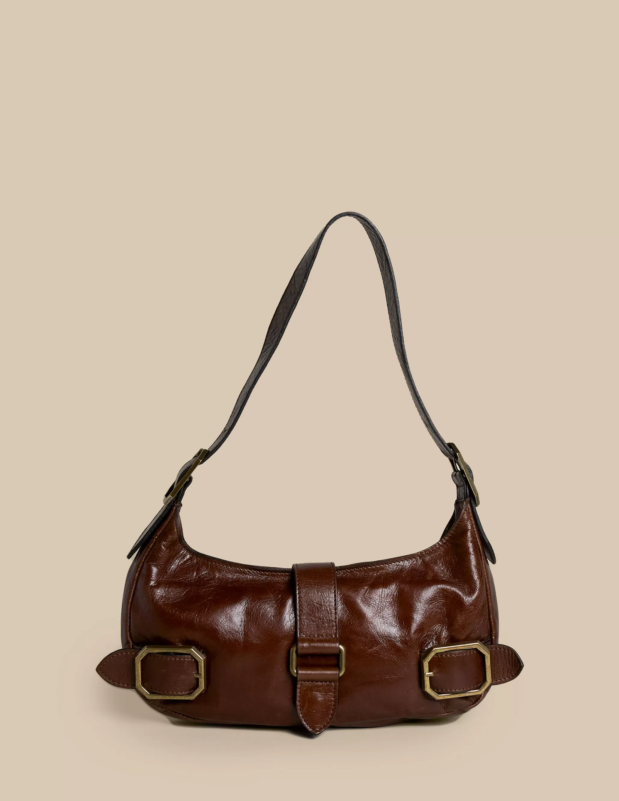 Nicoli BROWN BUCKLES BAG< Bags