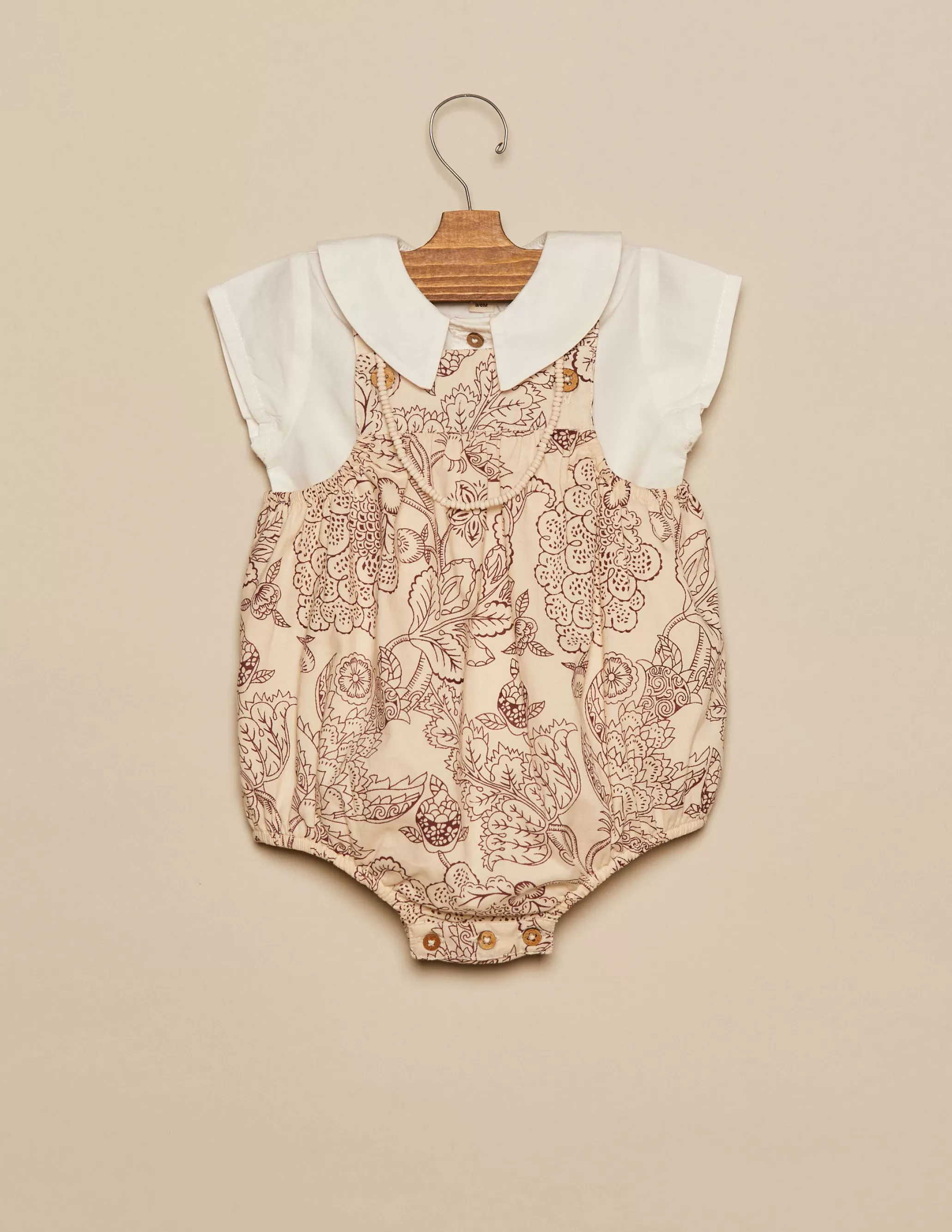 Nicoli BROWN FLOWER PLAYSUIT< Playsuits & Dungarees