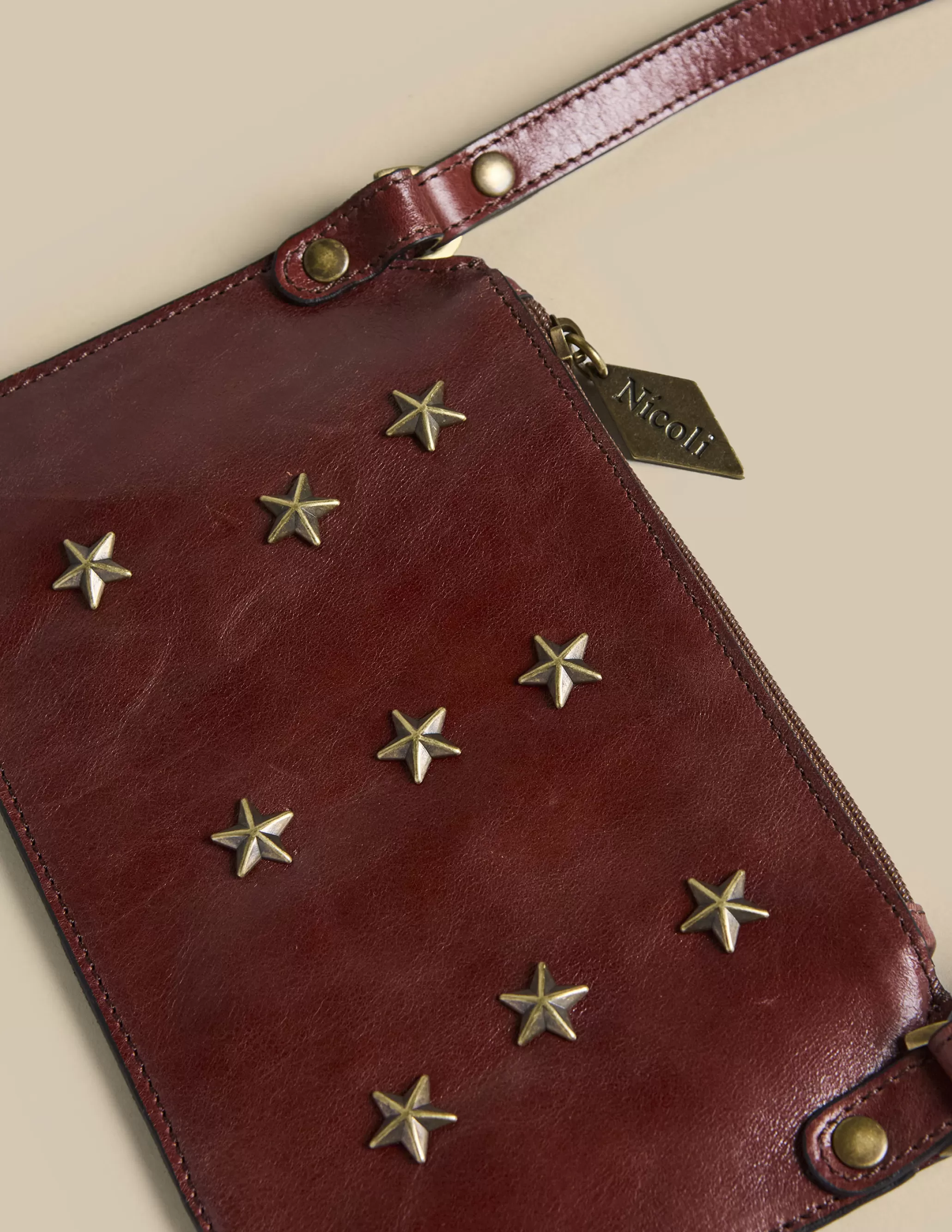 Nicoli BROWN STARS CROSSBODY BAG< Bags