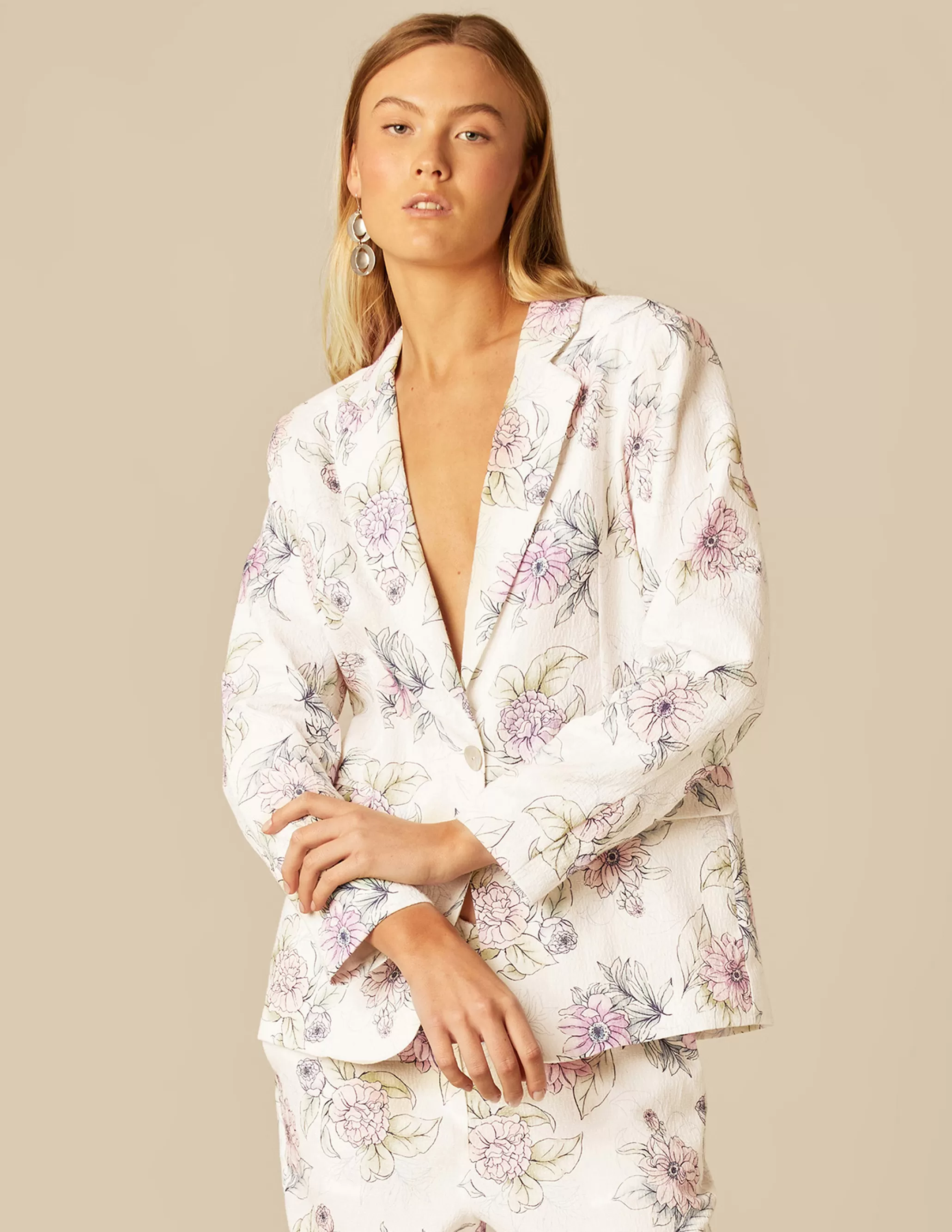 Nicoli FLORAL BLAZER< Blazers