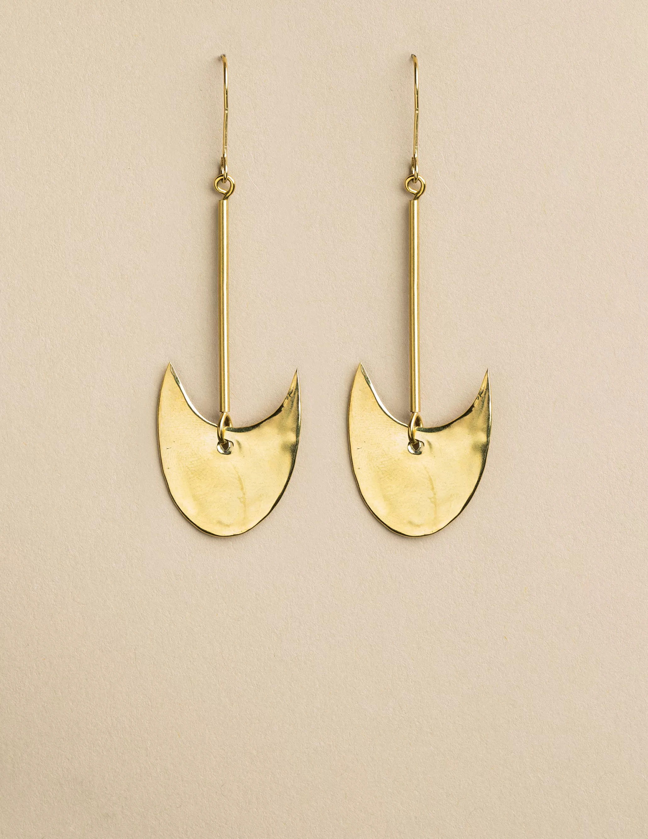 Nicoli GOLD MOON EARRINGS< Earrings