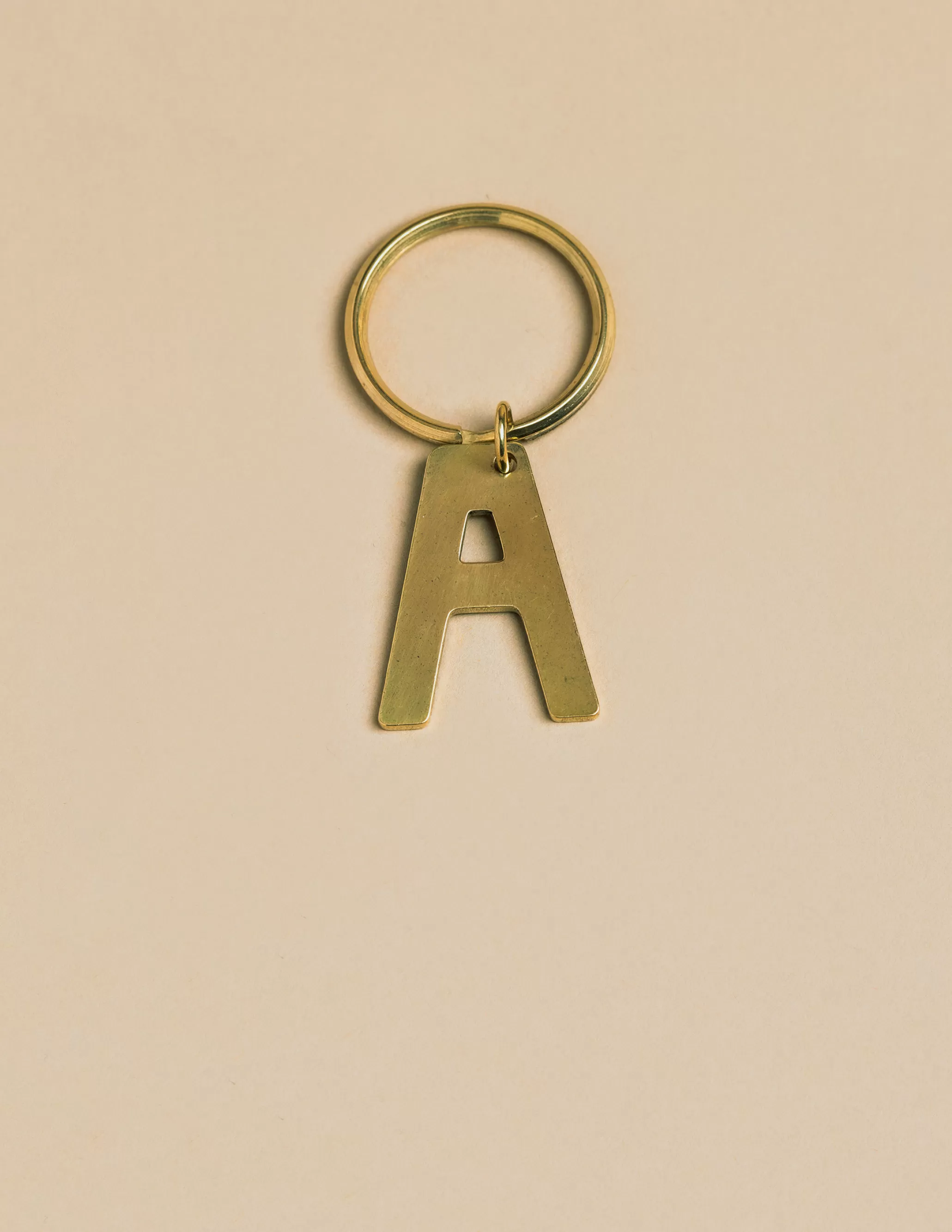 Nicoli GOLD "A" KEYCHAIN< Keychain | Keychain