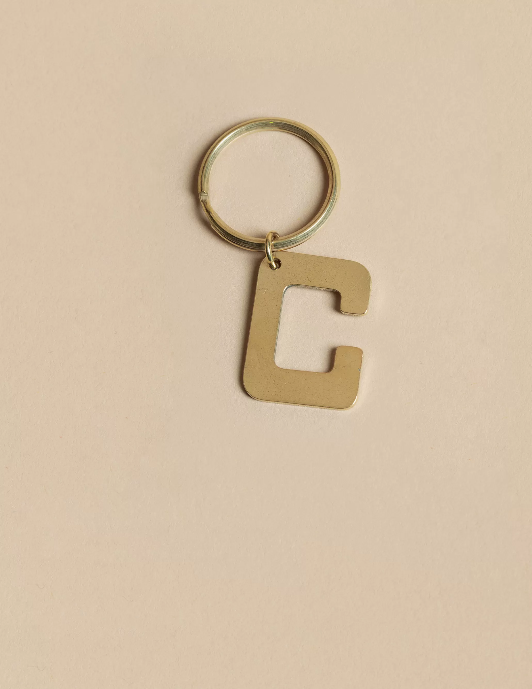 Nicoli GOLD "C" KEYCHAIN< Keychain | Keychain