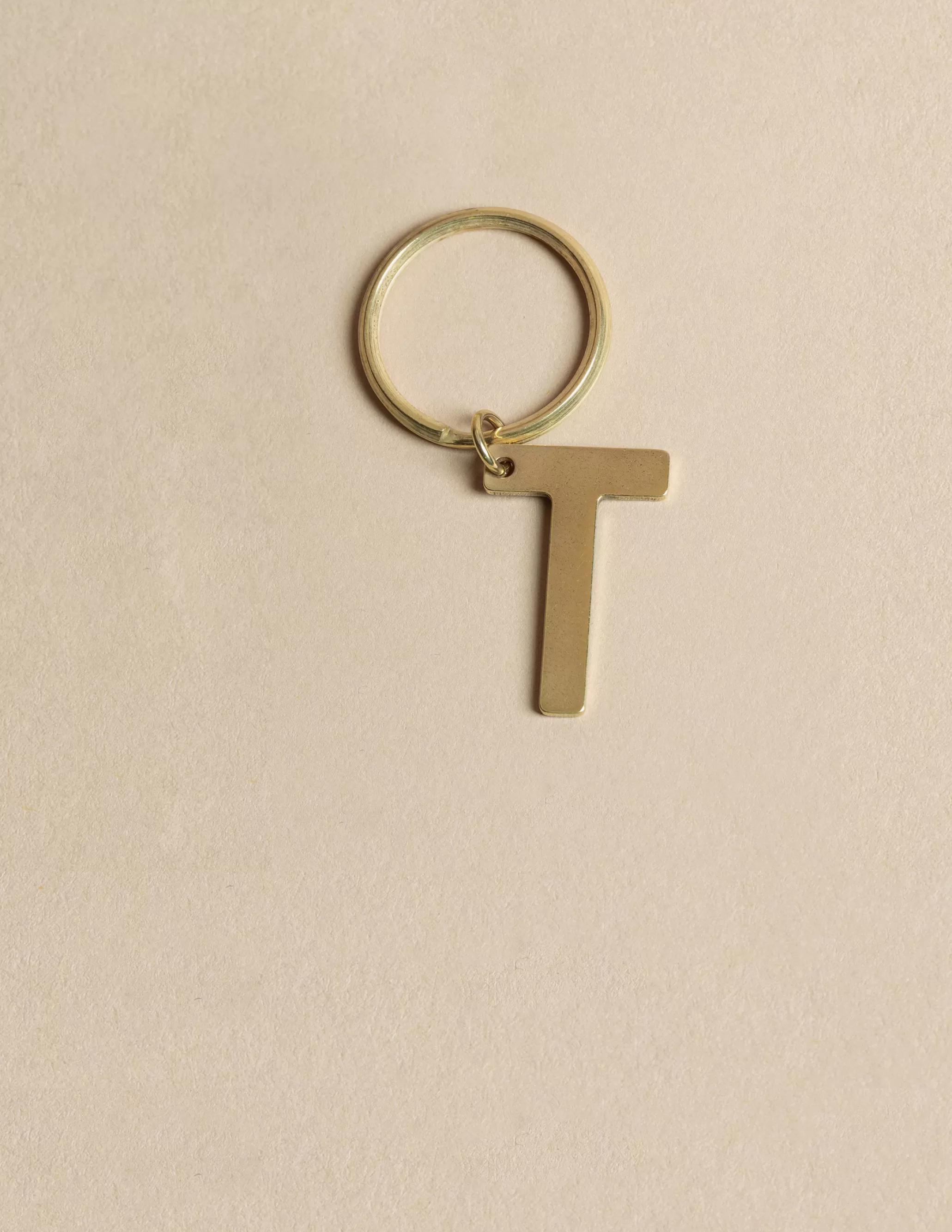 Nicoli GOLD "T" KEYCHAIN< Keychain | Keychain