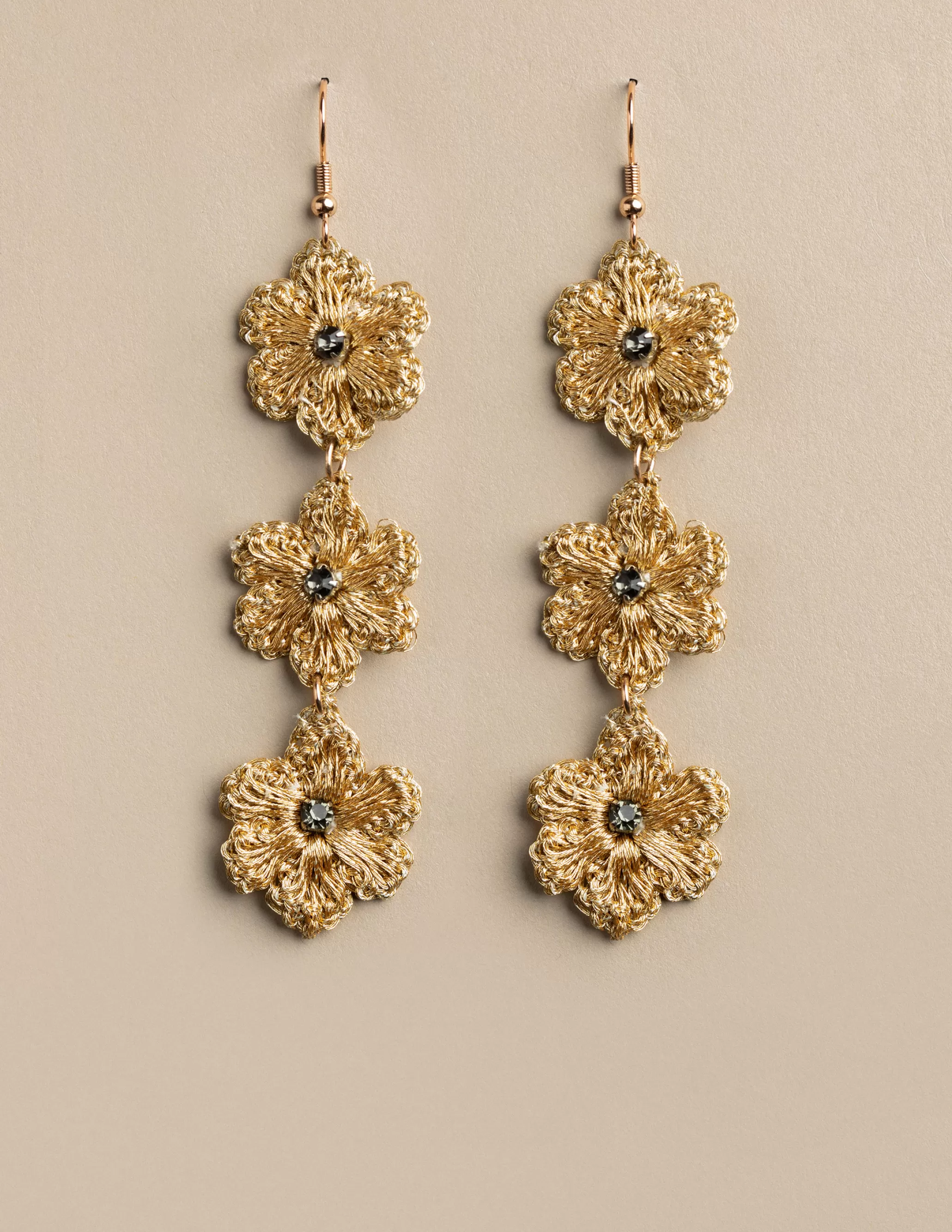 Nicoli GOLDEN CROCHET EARRINGS< Earrings