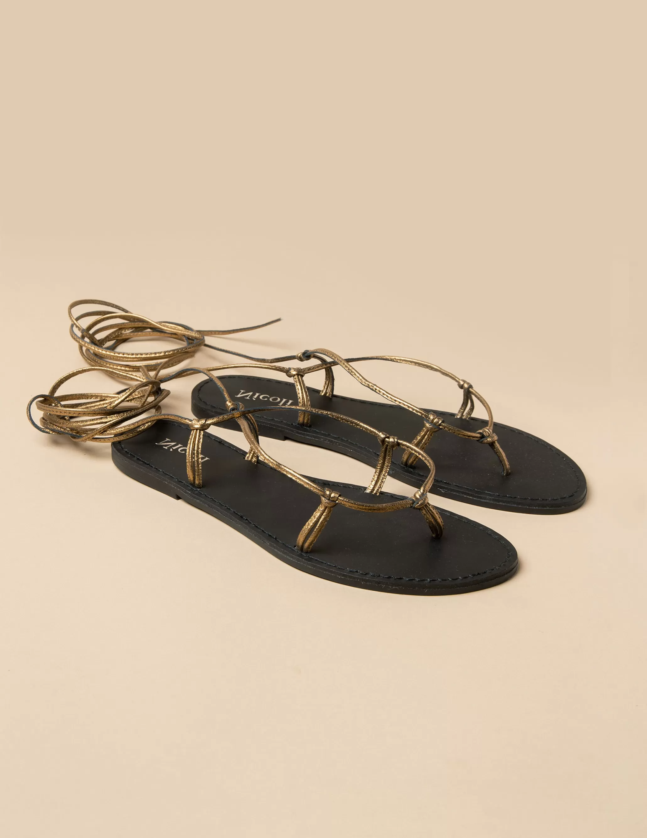 Nicoli GOLDEN SANDALS< Shoes