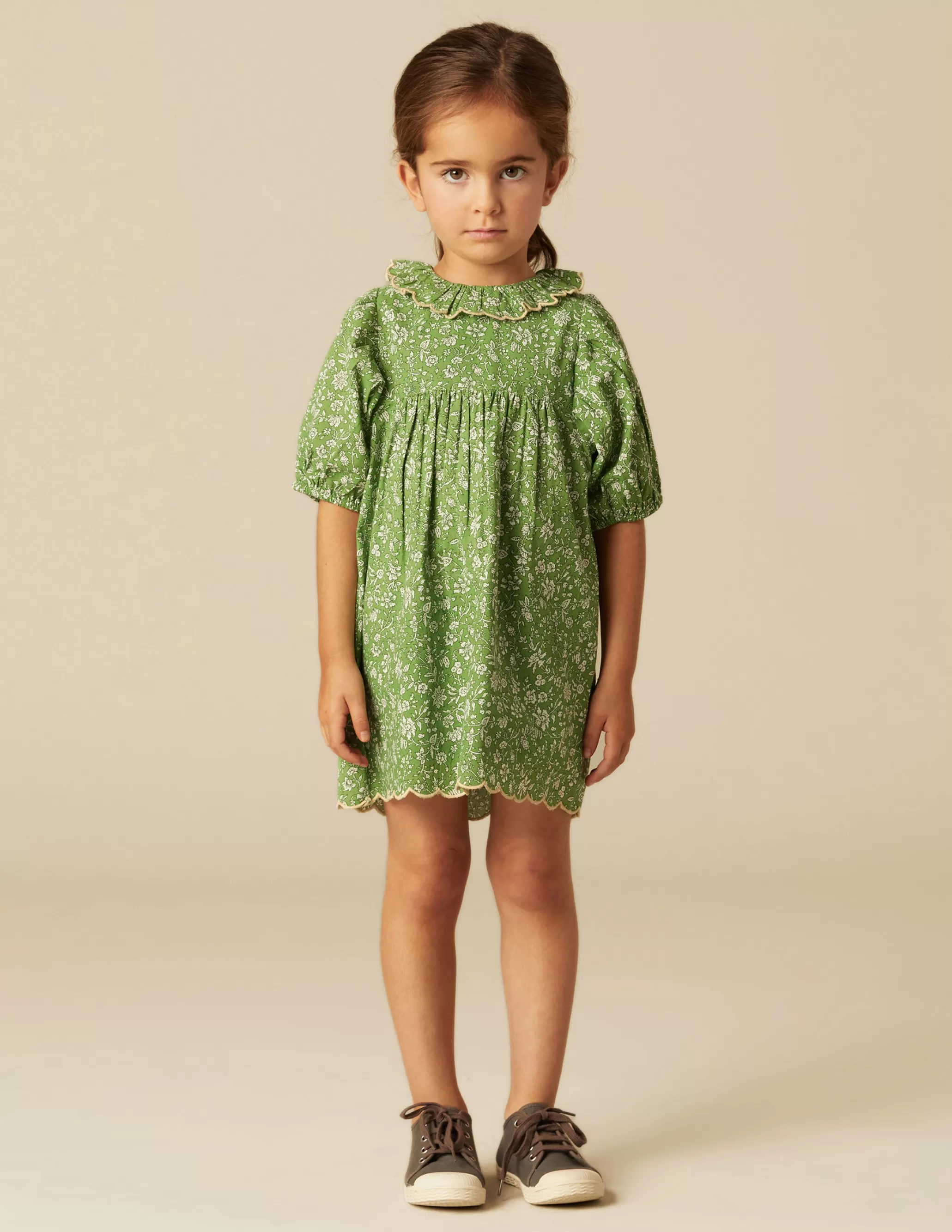 Nicoli GREEN FLORAL DRESS< Dresses