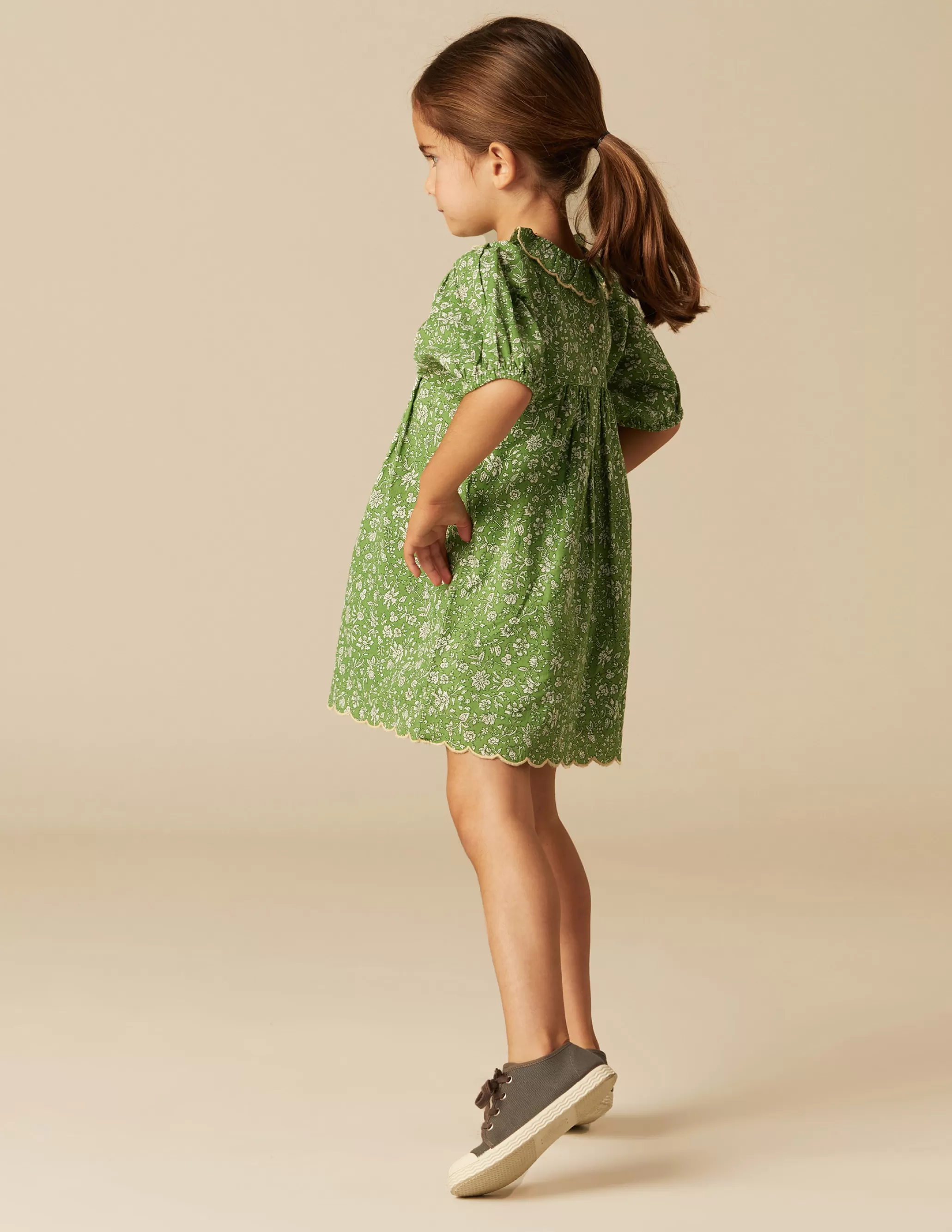 Nicoli GREEN FLORAL DRESS< Dresses