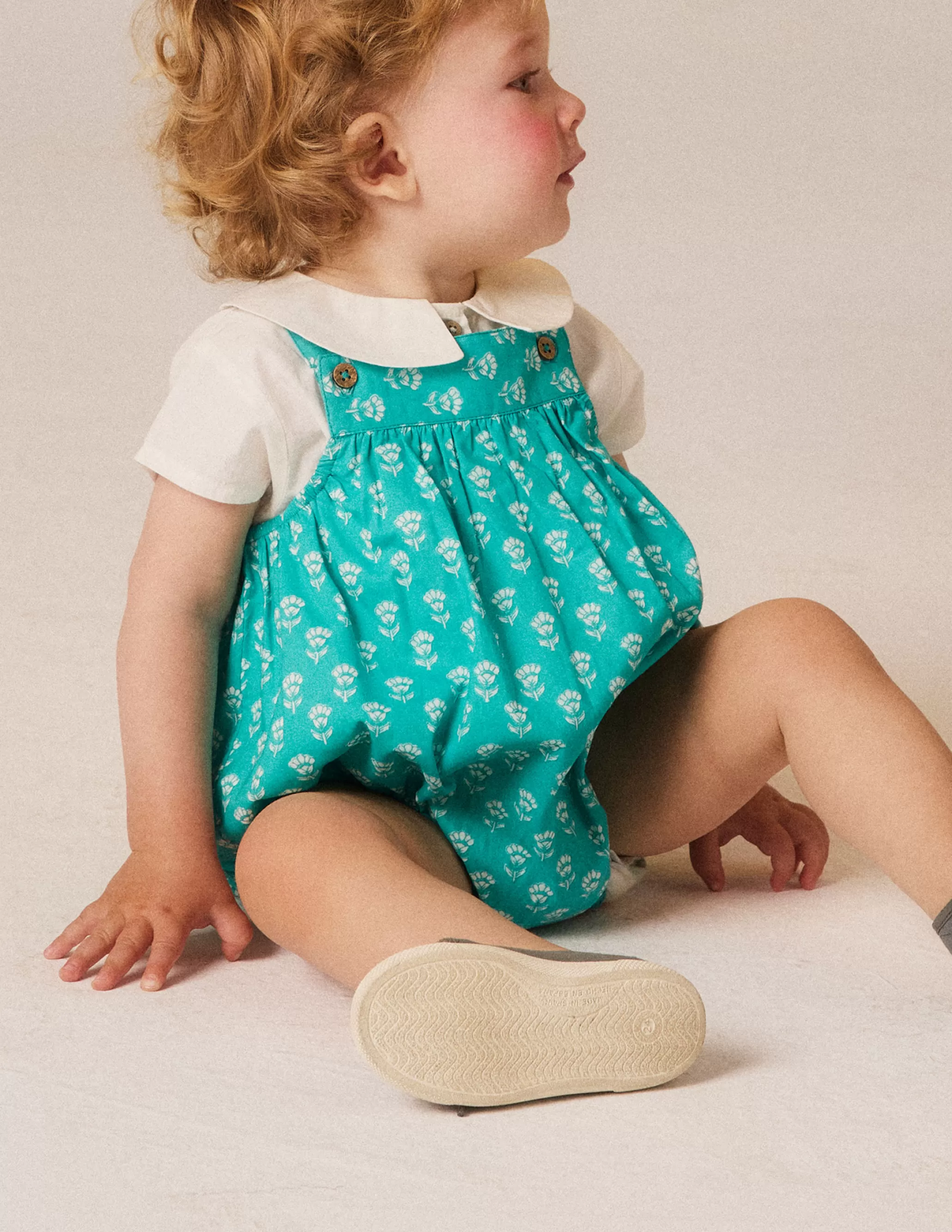 Nicoli GREEN FLORAL PLAYSUIT< Playsuits & Dungarees