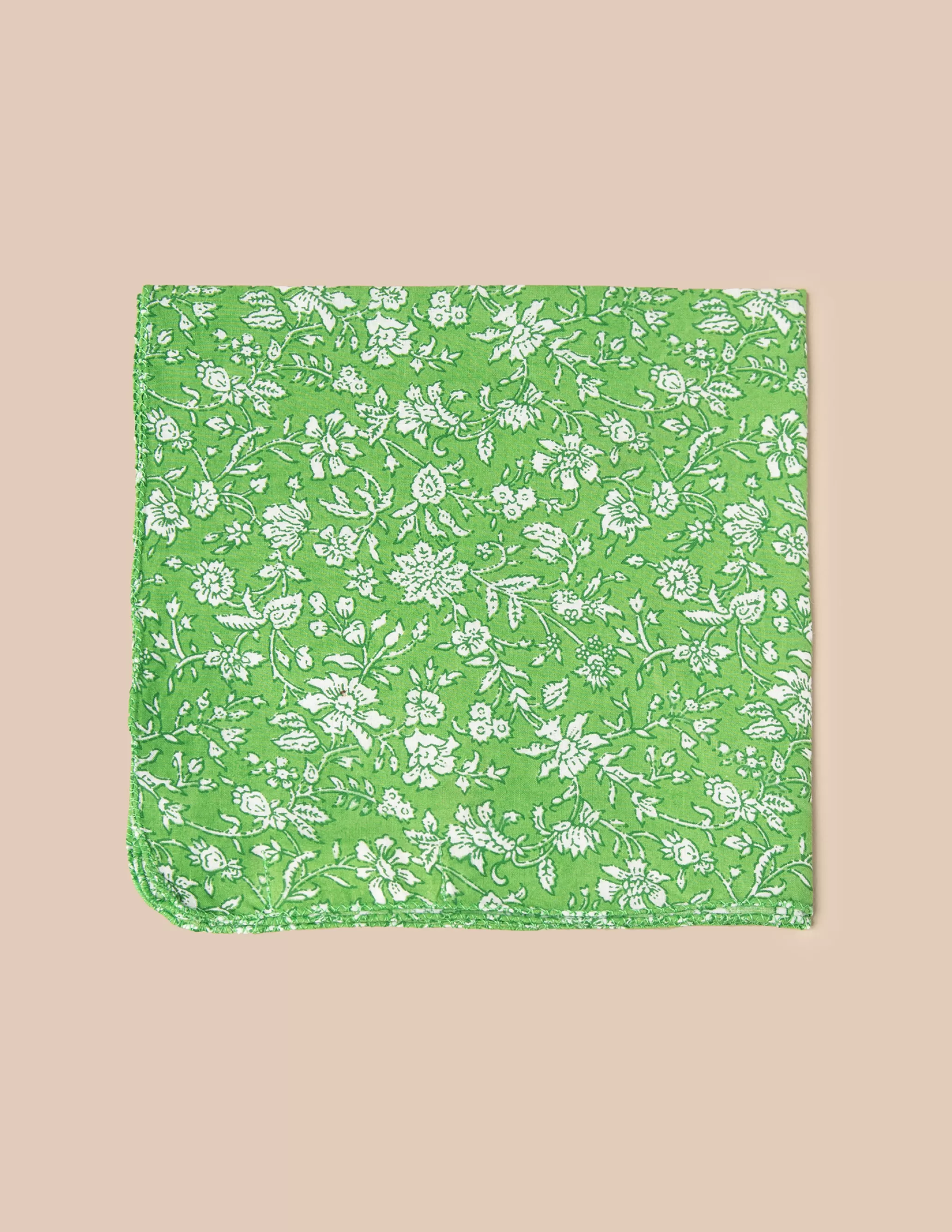 Nicoli GREEN FLORAL SCARF< Mini scarves | Neckerchiefs