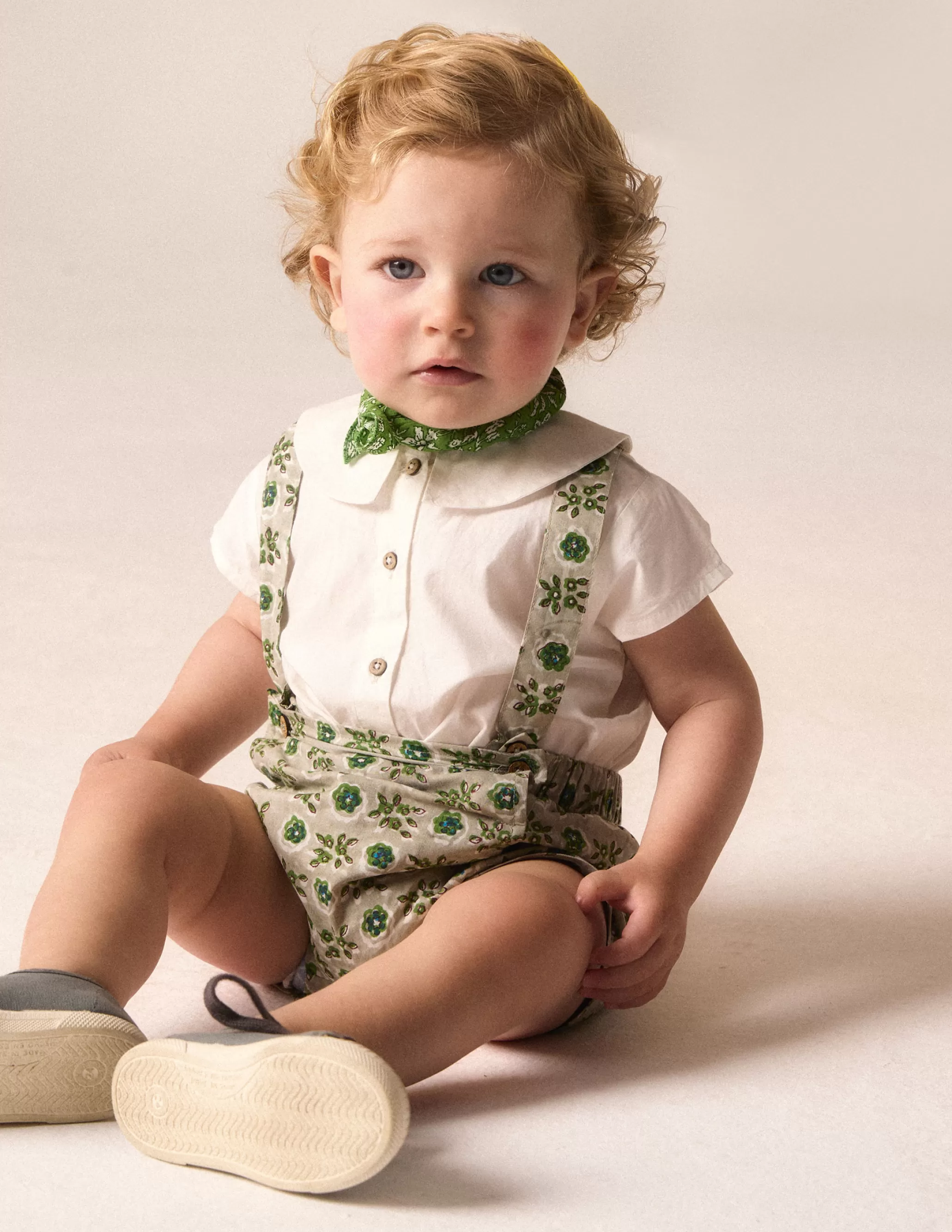 Nicoli GREEN FLORAL SHORTS< Bloomers