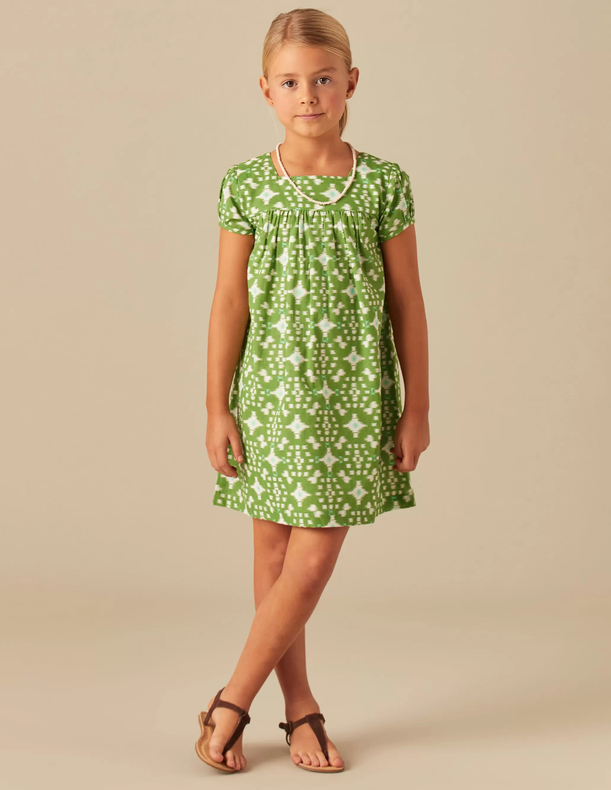 Nicoli GREEN IKAT DRESS< Dresses