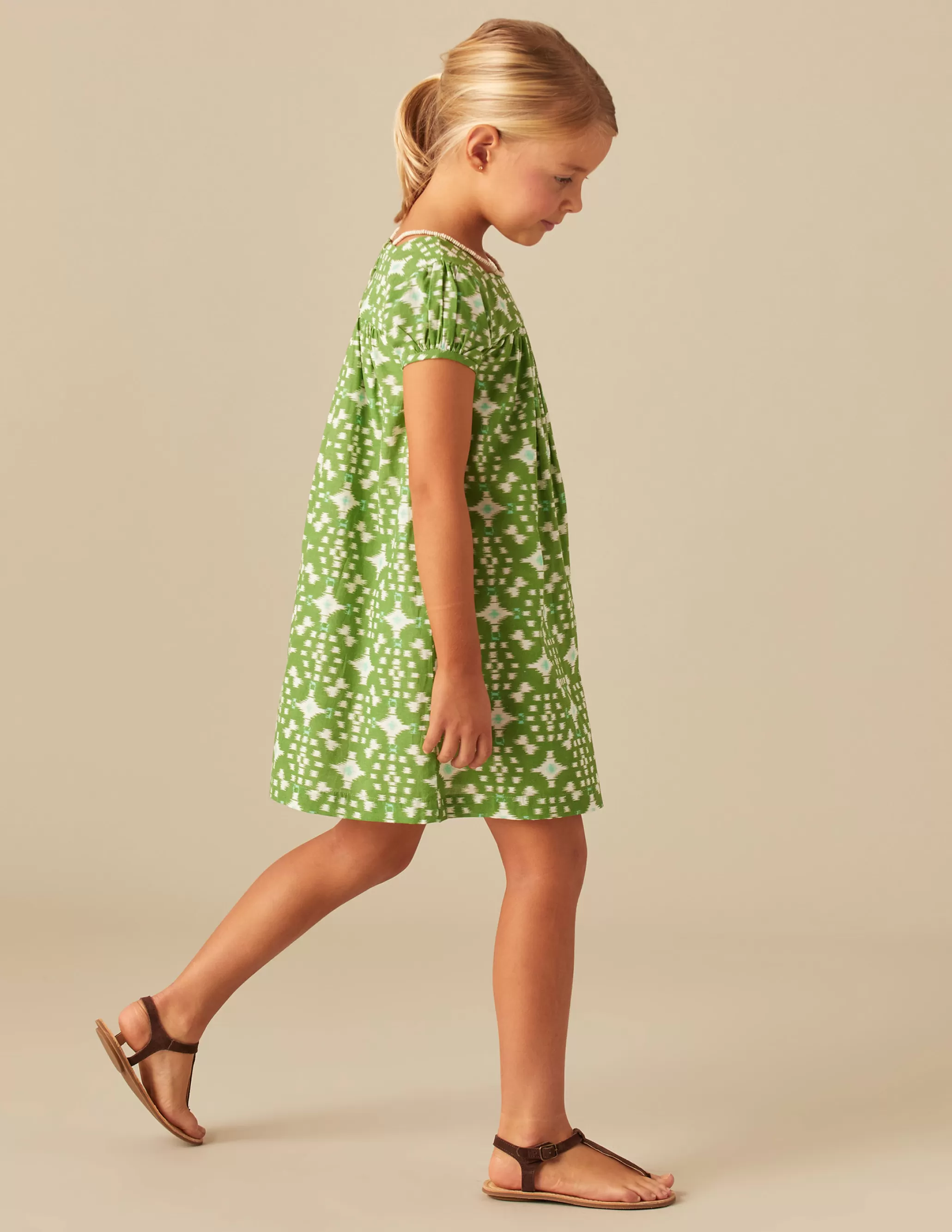 Nicoli GREEN IKAT DRESS< Dresses