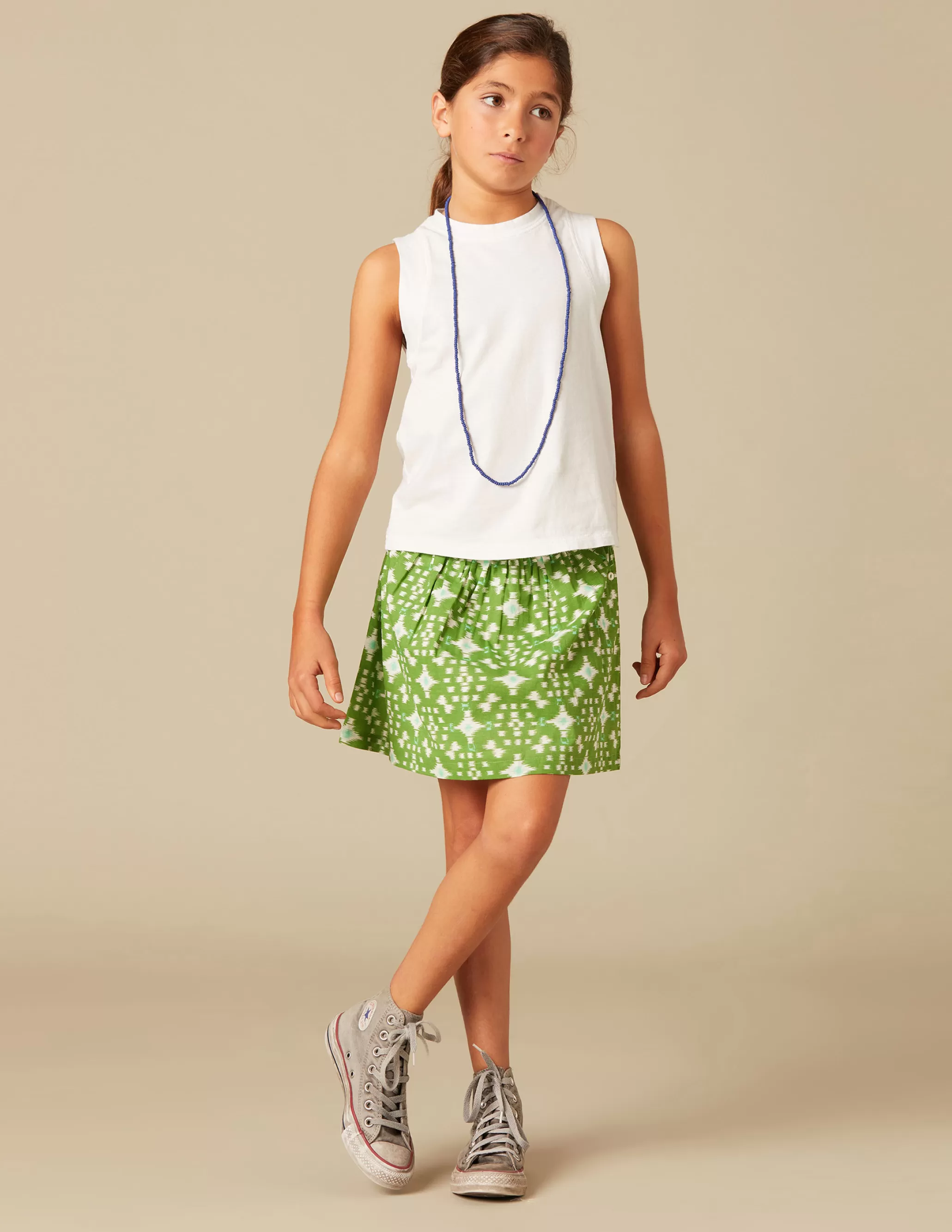 Nicoli GREEN IKAT SKIRT< Skirts