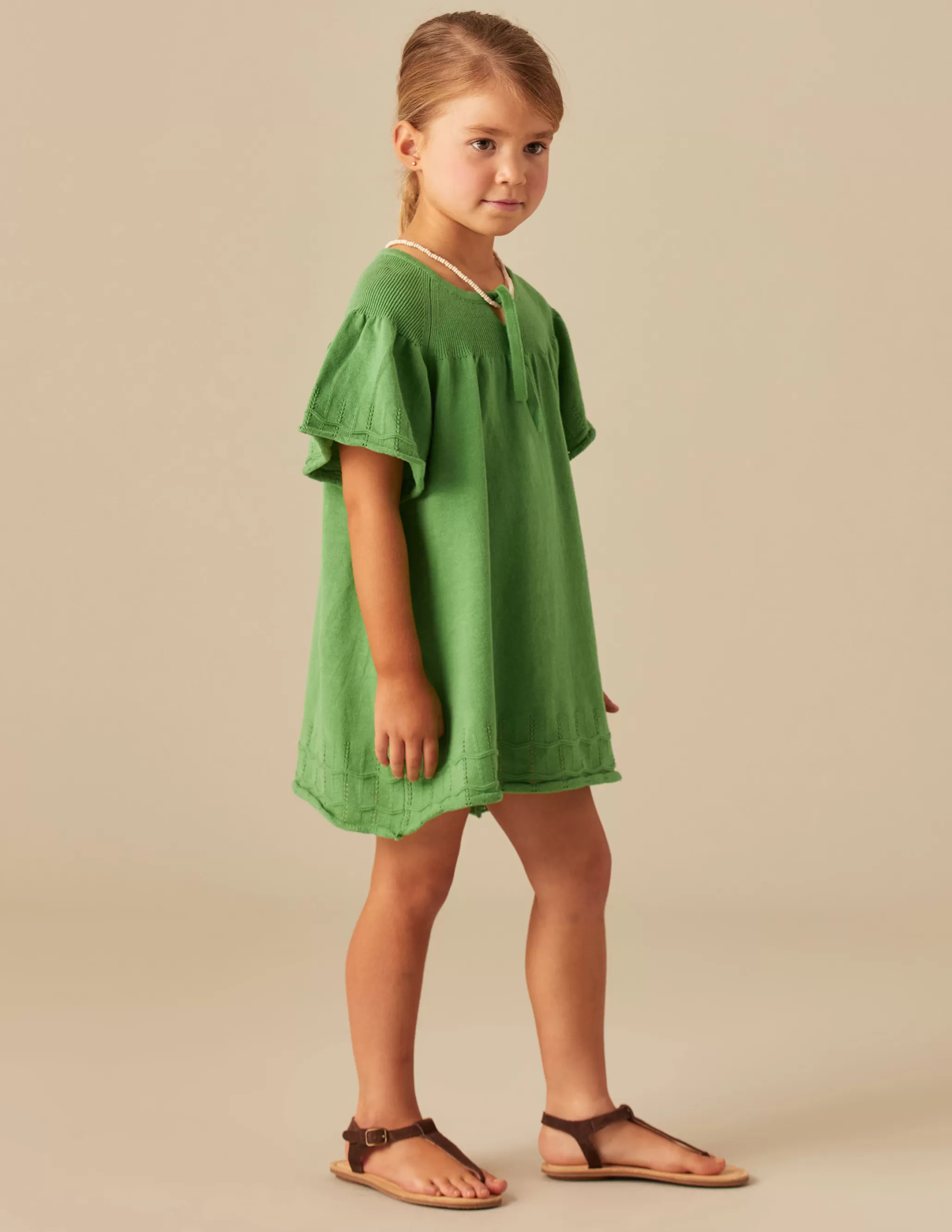 Nicoli GREEN KNIT DRESS< Dresses | Knitwear