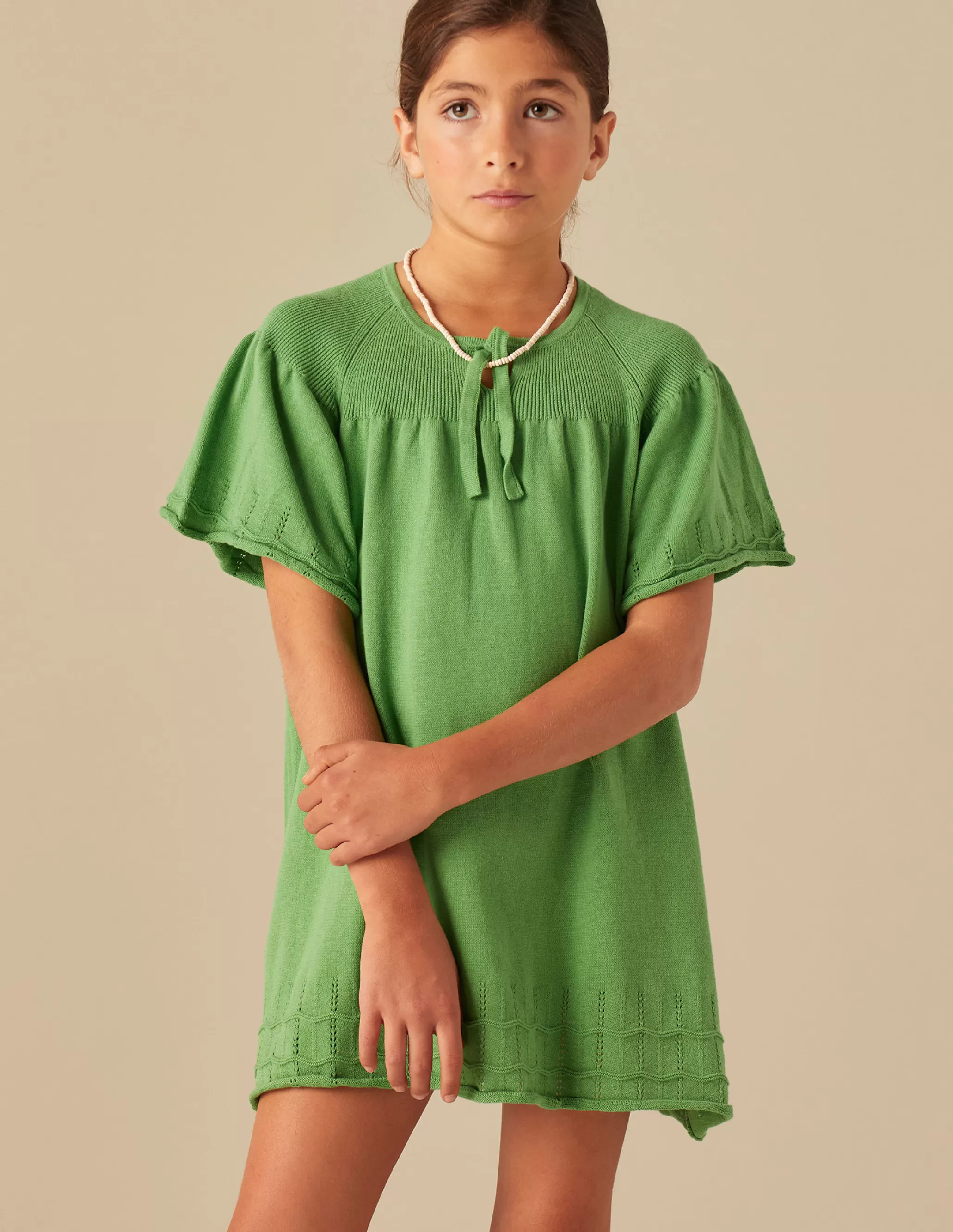 Nicoli GREEN KNIT DRESS< Dresses | Knitwear