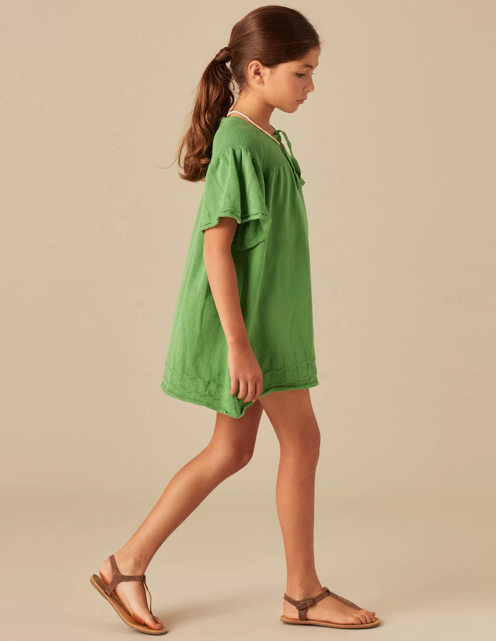 Nicoli GREEN KNIT DRESS< Dresses | Knitwear