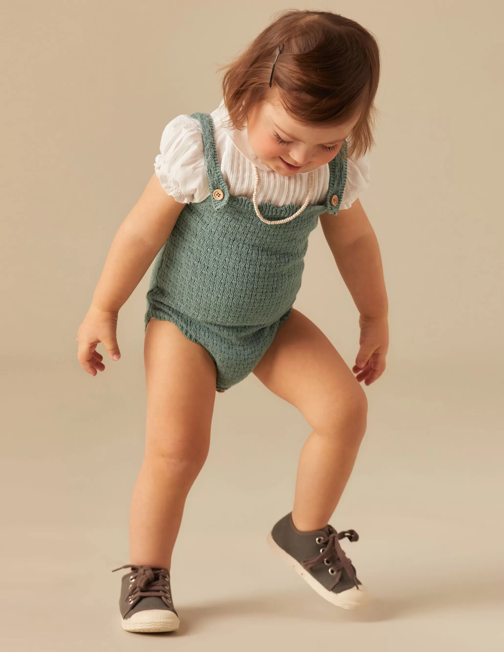 Nicoli GREEN KNITTED PLAYSUIT< Knitwear | Playsuits & Dungarees