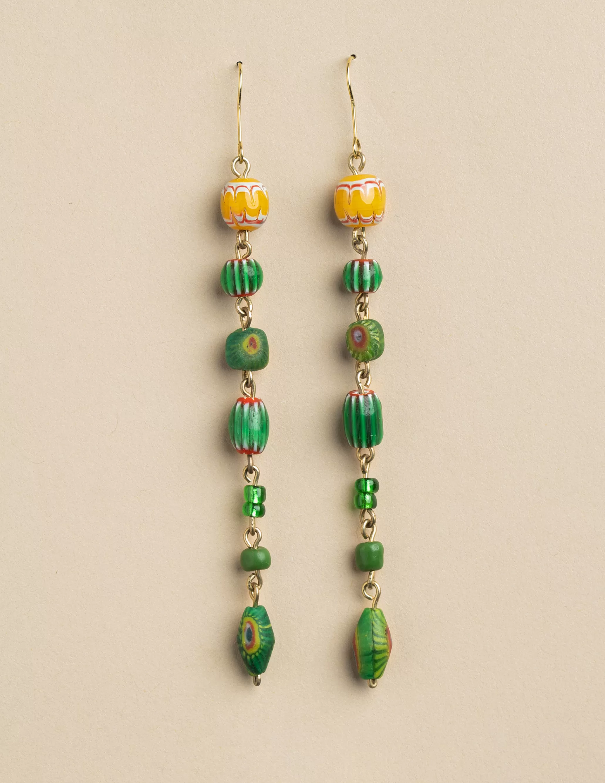 Nicoli GREEN MIX EARRINGS< Earrings