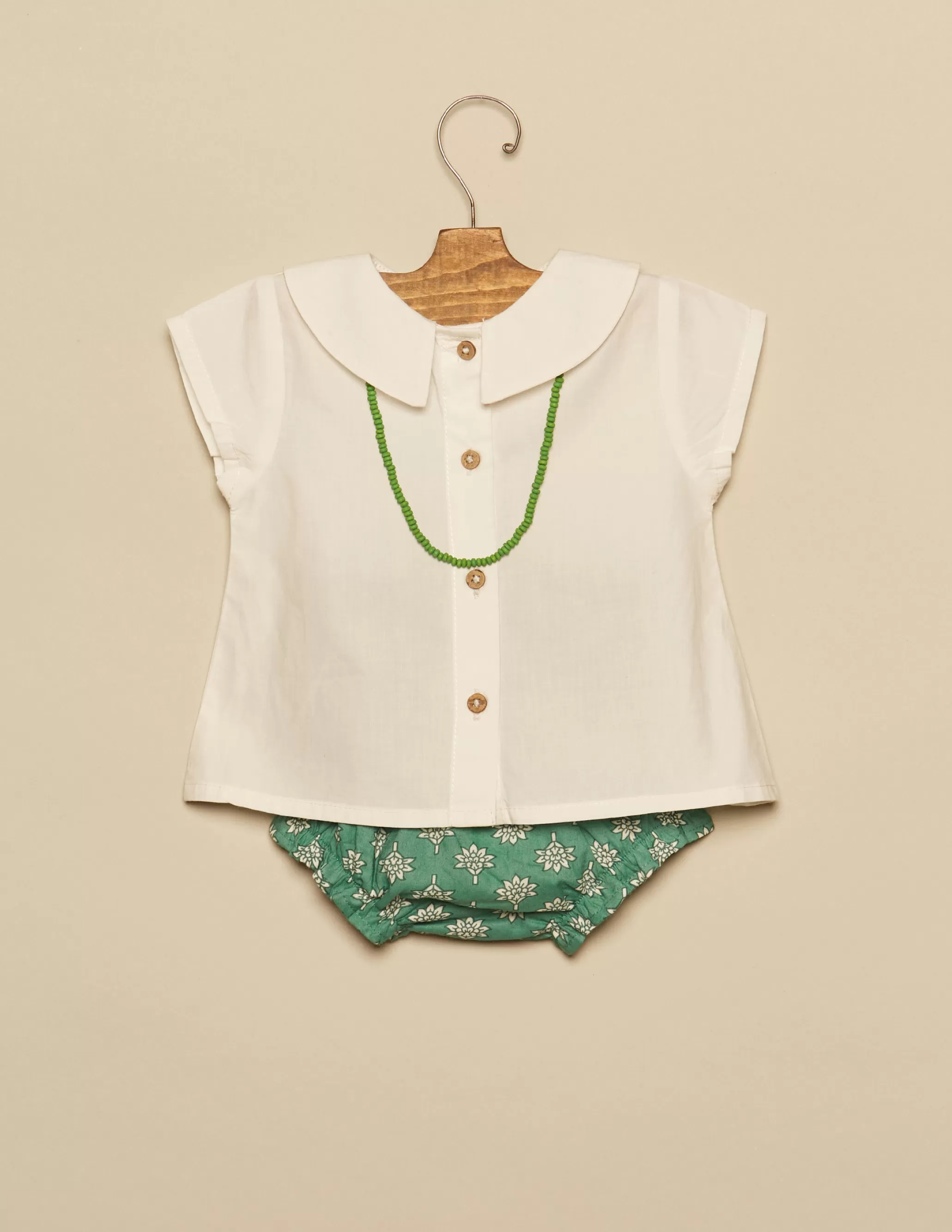 Nicoli GREEN PRINT BLOOMERS< Bloomers